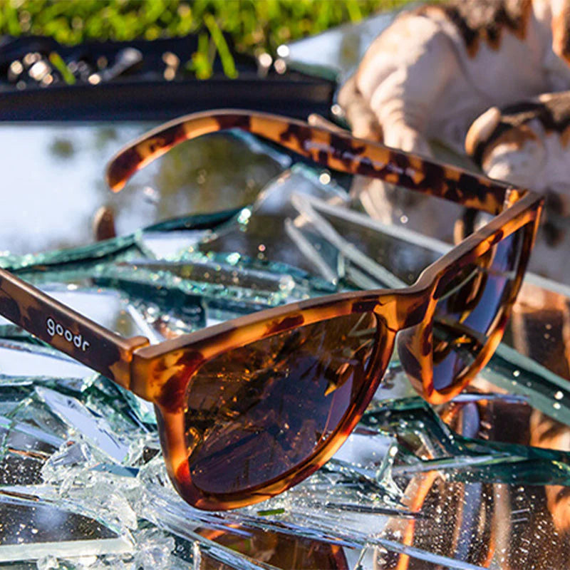 Goodr Bosley's Basset Hound Dreams Sunglasses - Polarized UV Protection for Running, Cycling & Outdoor Activities
