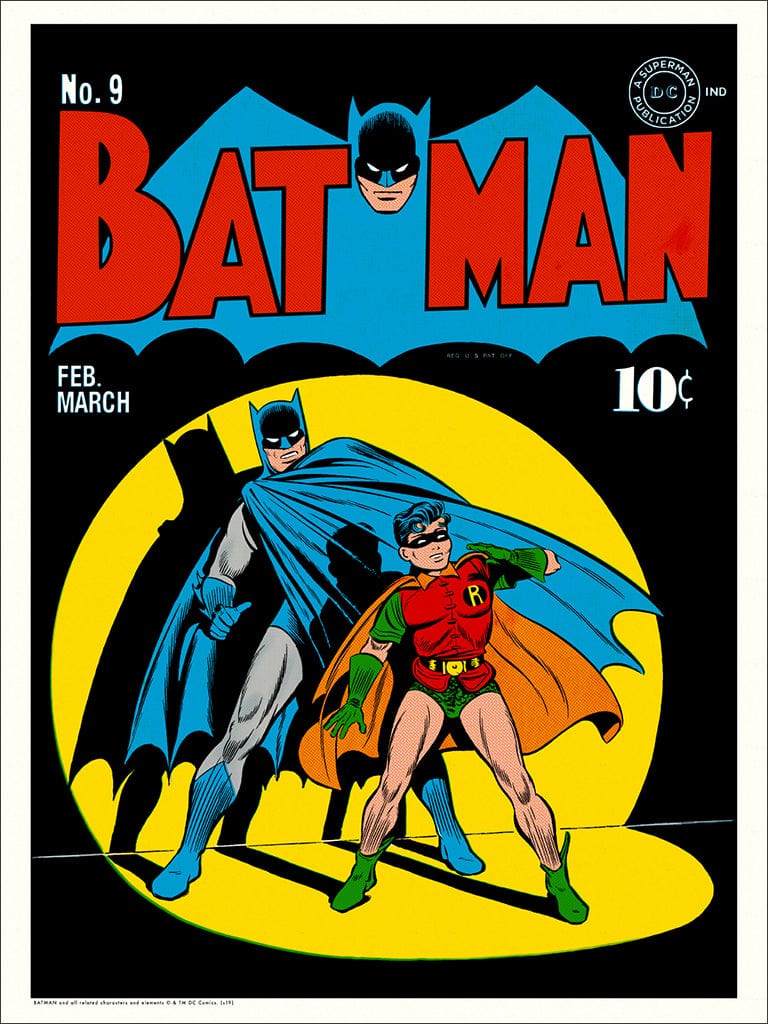 Batman 9 Screenprinted Poster - Premium DC Comics Wall Art for Home, Office & Game Room Decor - Perfect for Superhero Fans & Collectors