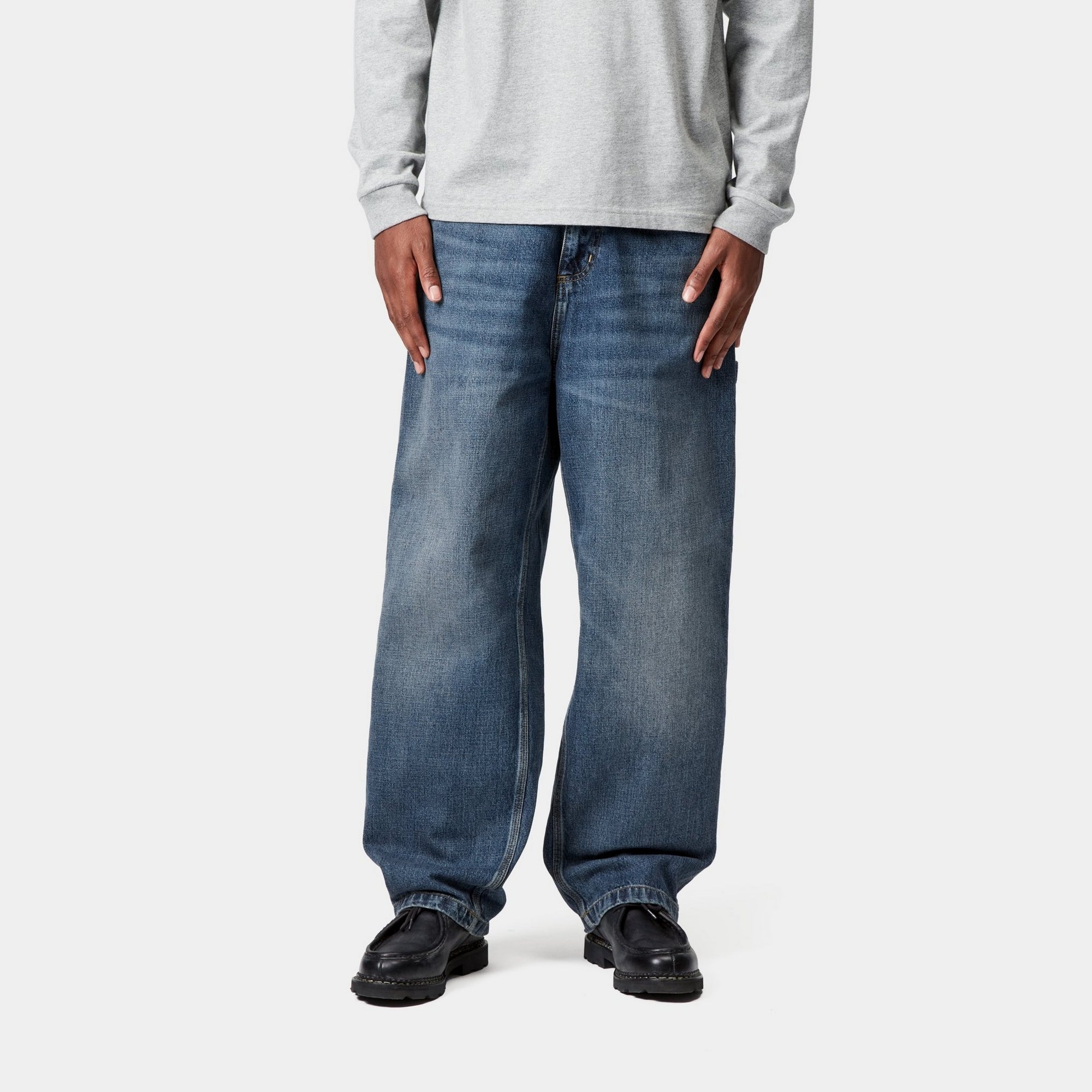 OG Single Knee Pant Denim Jeans - Dark Blue Used Wash | Durable & Stylish for Casual Wear, Work, and Outdoor Activities