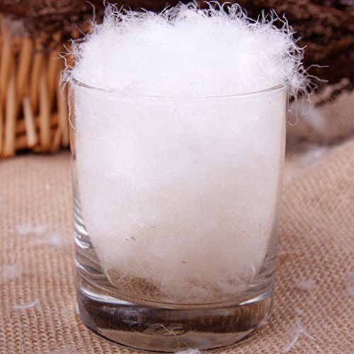 Premium 90/10 White Goose Down Feathers - 1 lb Bulk Filling for Pillows, Comforters & DIY Projects - Ultra Soft 850 Fill Power Down - Natural Hypoallergenic Bedding Material - Perfect for Home Decor & Crafting