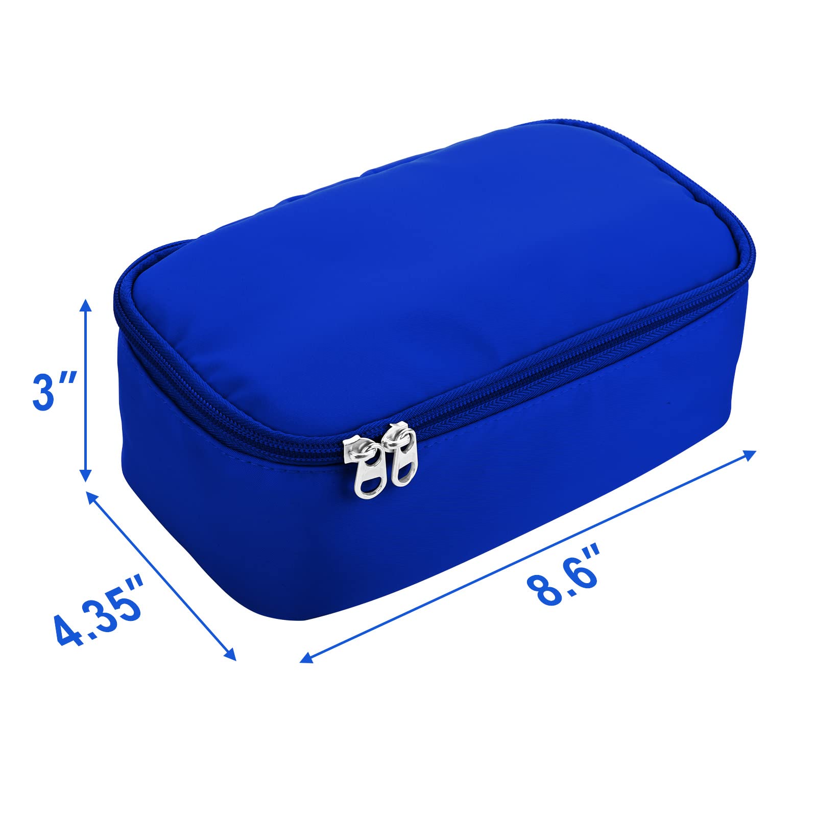 Portable Nebulizer Travel Case for Kids & Adults - Asthma Inhaler Holder with Mesh Medicine Pocket - Blue Carrying Bag for Home, Travel & Emergency Use