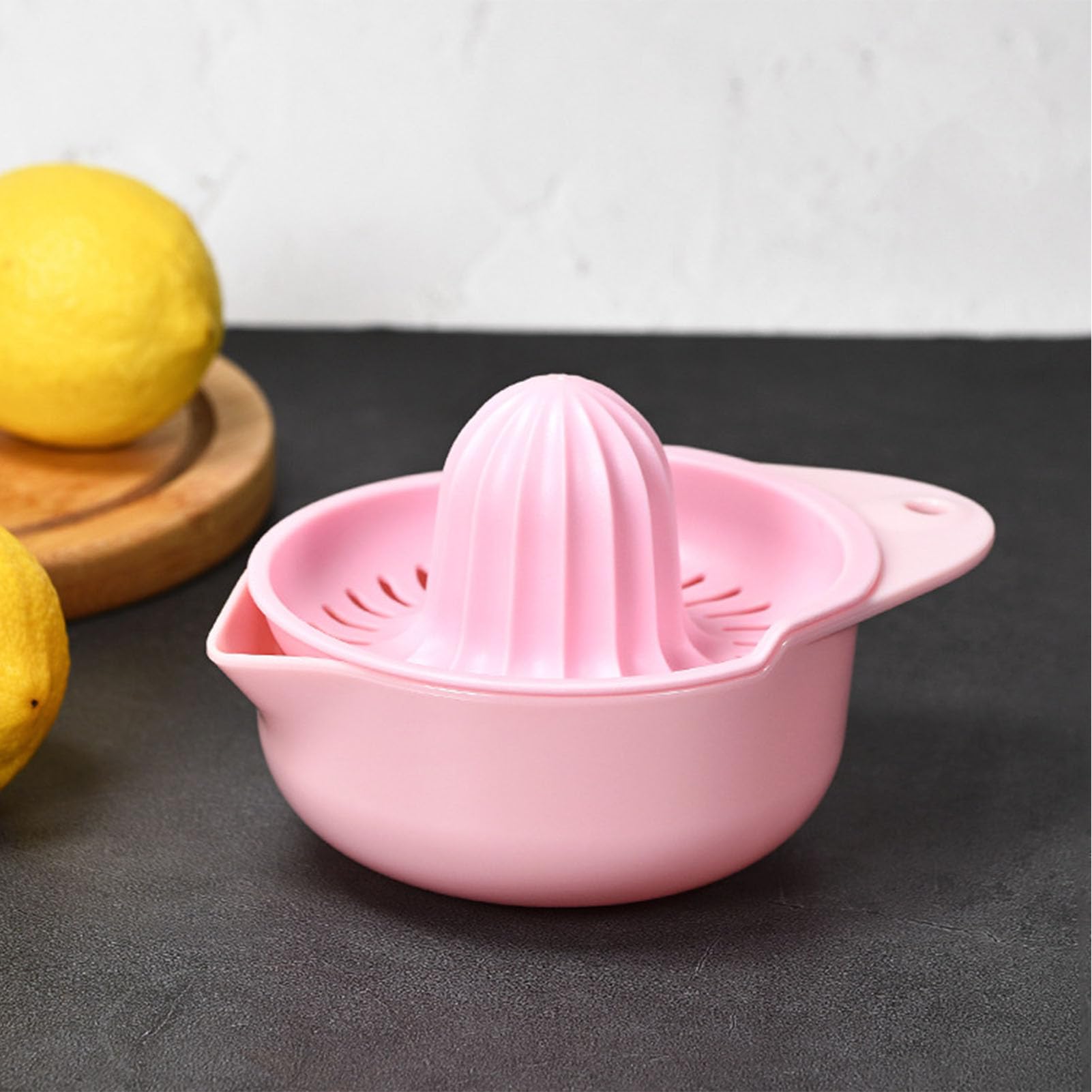 **Pink 250ml Handheld Lemon Squeezer - Manual Citrus Juicer for Lemon, Lime & Orange - Perfect for Cocktails, Fresh Juice & Cooking**