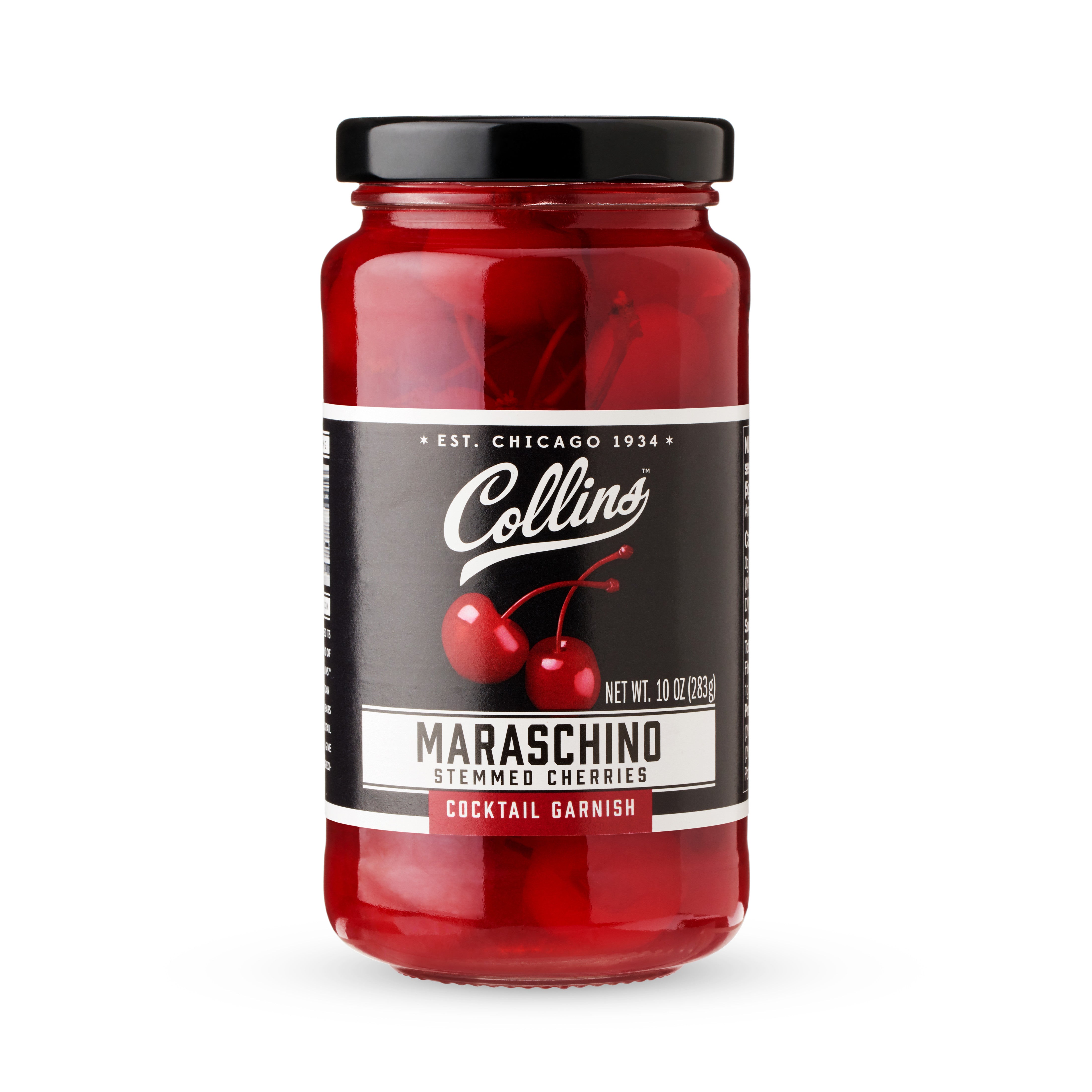 Premium Maraschino Cocktail Cherries 10 oz - Sweet & Juicy Garnish for Martinis, Shirley Temples & Desserts