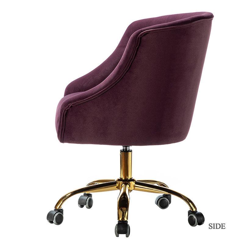 Penelope Velvet Tufted Office Chair - Ergonomic Executive Desk Chair with Lumbar Support - Perfect for Home Office, Gaming & Workspace Comfort