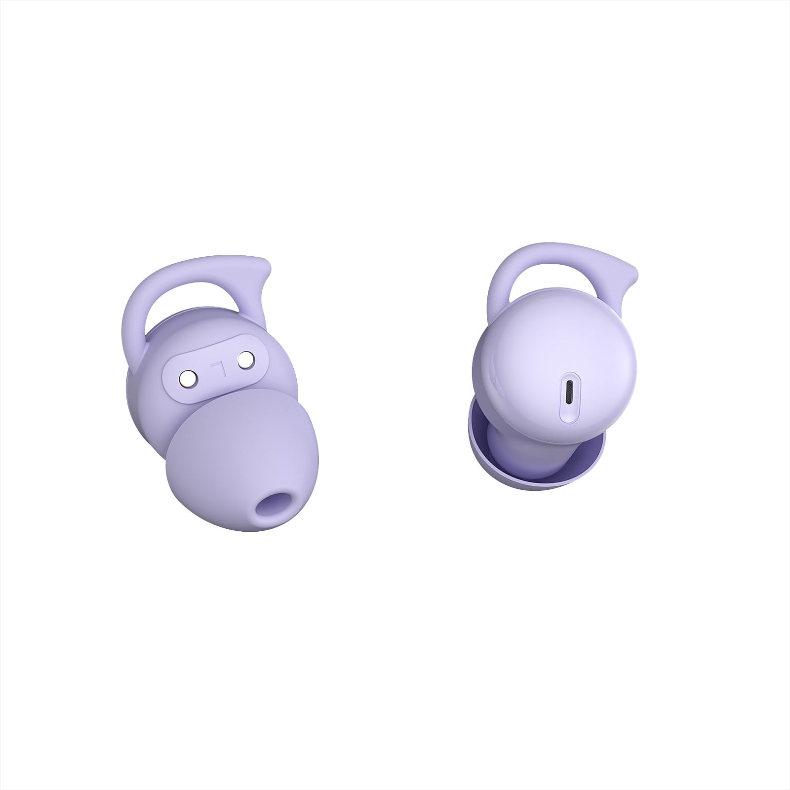 Wireless Sleep Headphones for Side Sleepers - Bluetooth 5.3 Invisible Noise Canceling Earbuds, Mini Comfortable Sleepbuds for Sleeping, Working & Meditation (Purple) - Perfect for Night Use, Travel & Office