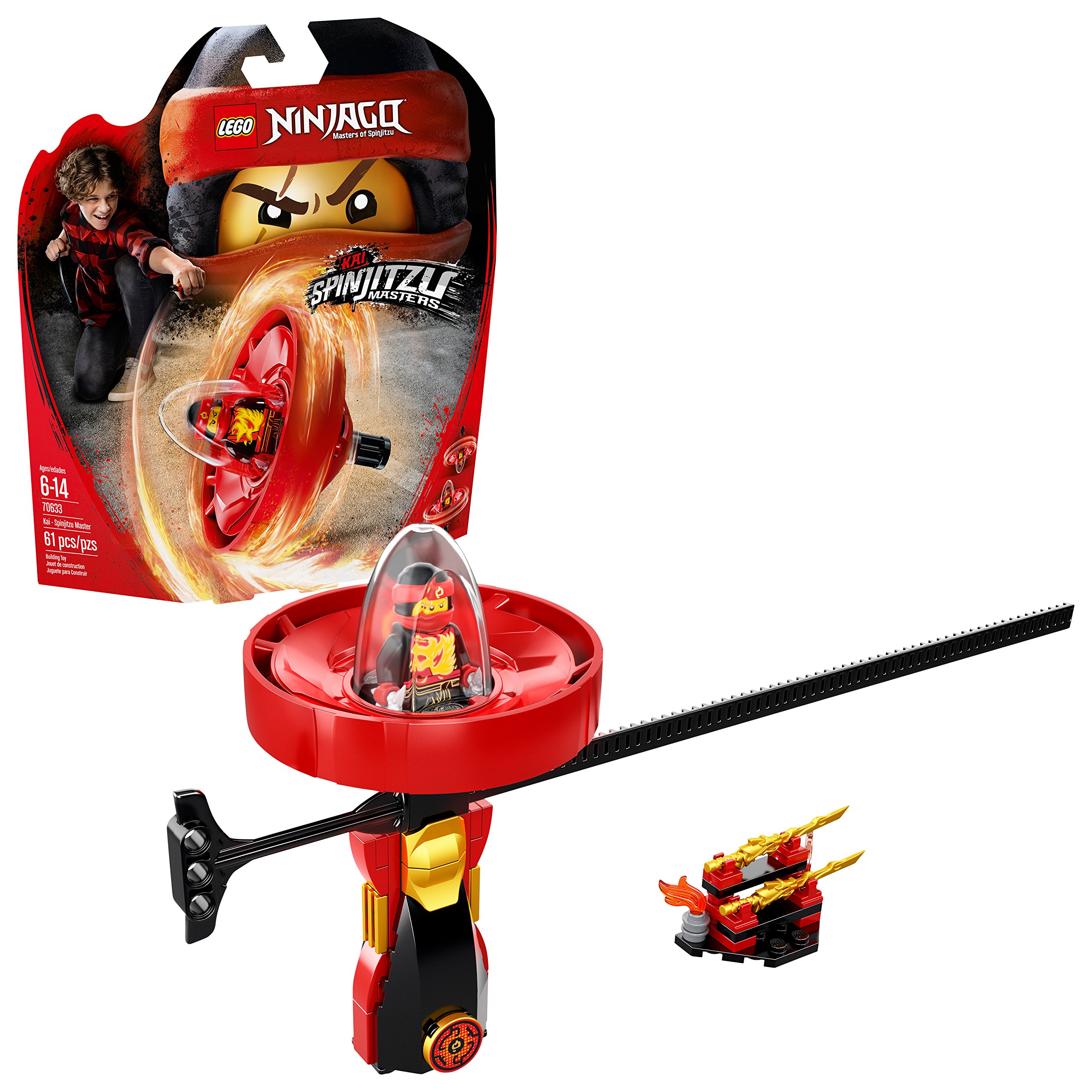 LEGO NINJAGO Kai - Spinjitzu Master 70633 Building Kit (61 Pieces) - Ninja Action Toy for Kids Ages 6-12 - Perfect for Creative Play & Collectors