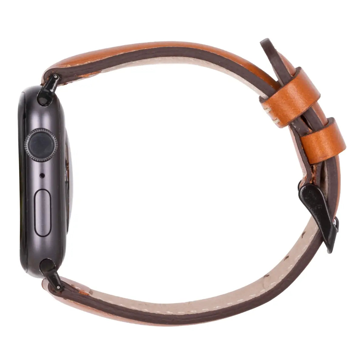 Premium Brown Leather Sport Band for Apple Watch - Avila Series - Durable & Stylish for Workouts, Running & Everyday Wear