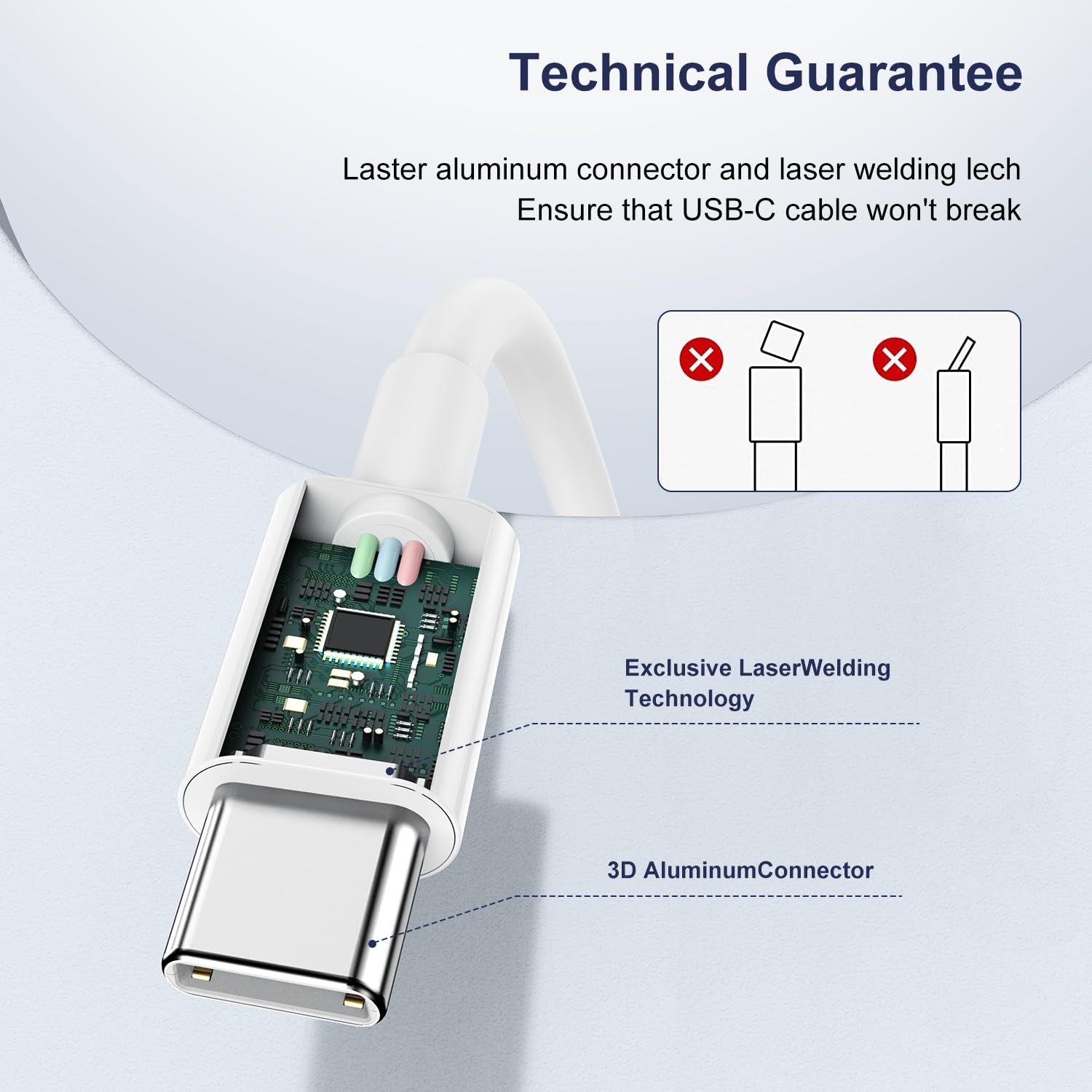 2-Pack 60W USB C to USB C Cable 6FT Fast Charging Cord for iPhone 15/Pro Max/Mini/Plus, MacBook, iPad Air/Mini/Pro, Samsung Galaxy S23/S22 - Perfect for Home, Office & Travel Charging
