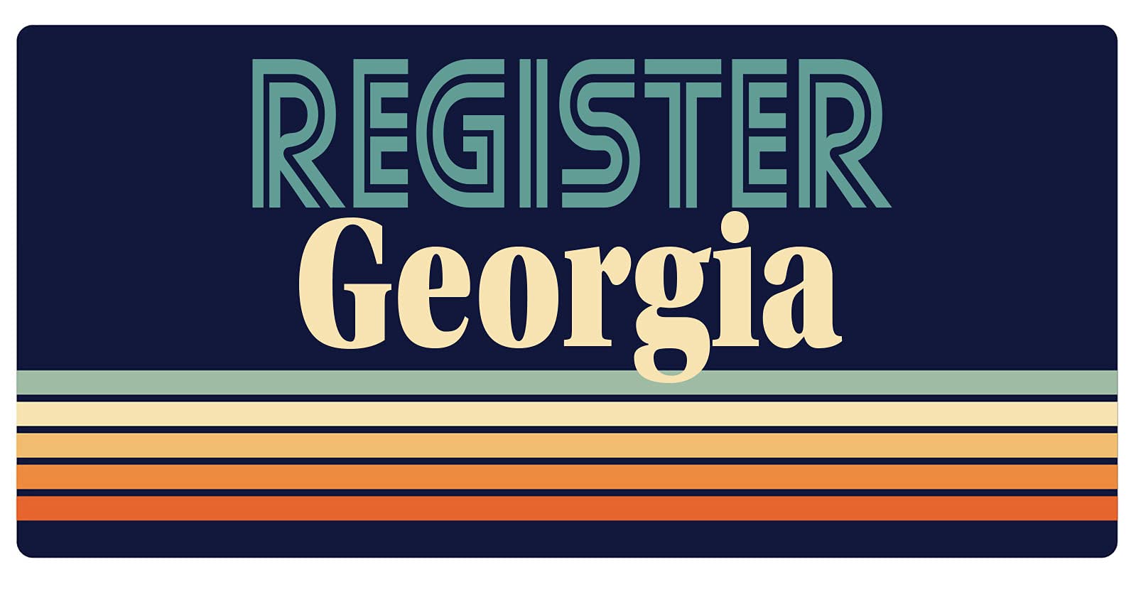 Vintage Georgia 5 x 2.5 Inch Refrigerator Magnet - Retro Souvenir Fridge Decor for Home, Office & Travel Memories (Set of 1)