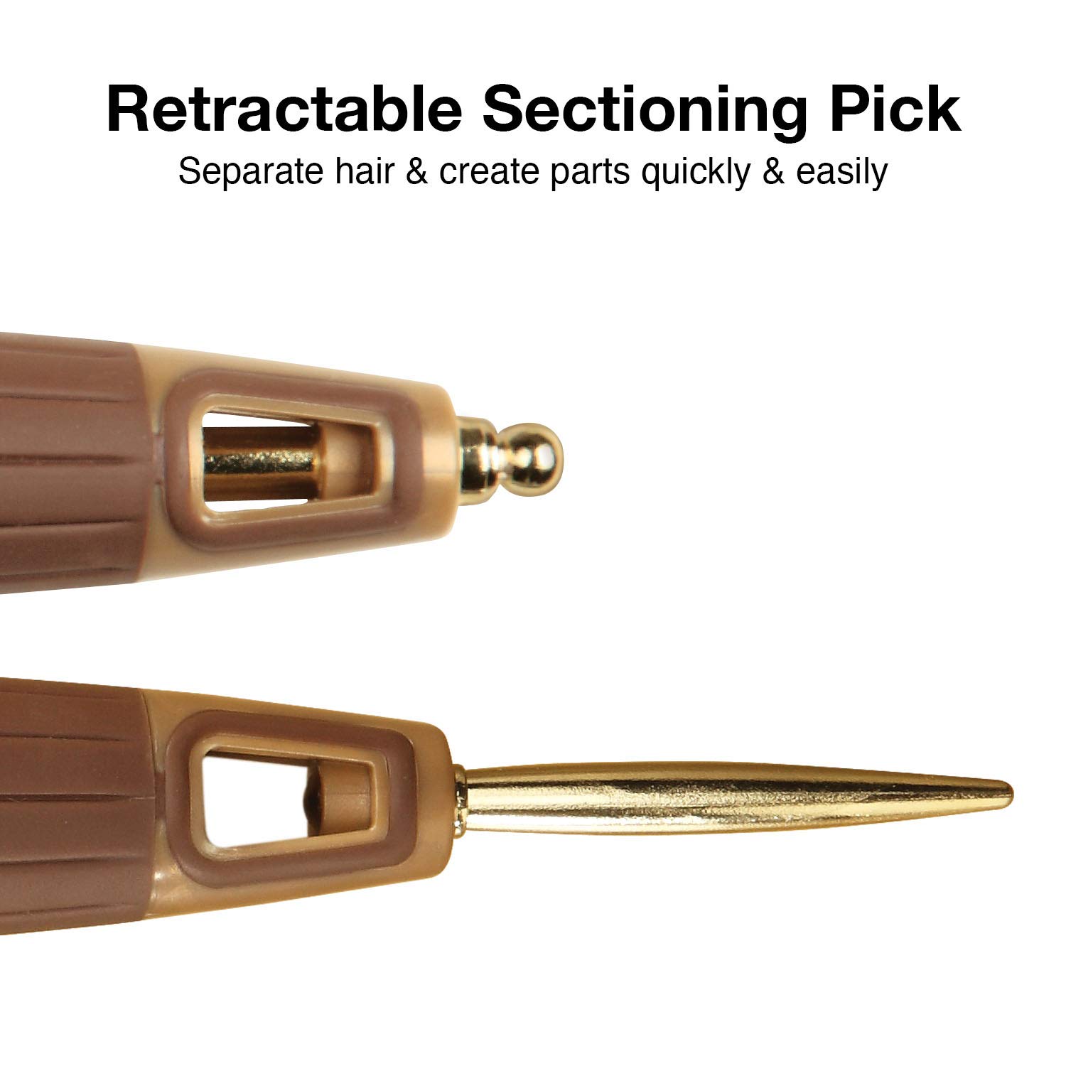 Olivia Garden NanoThermic Ceramic + Ion Round Thermal Hair Brush - Non-Electric Styling Tool for Frizz Control & Shine - Perfect for Travel, Home Use & Salon Styling