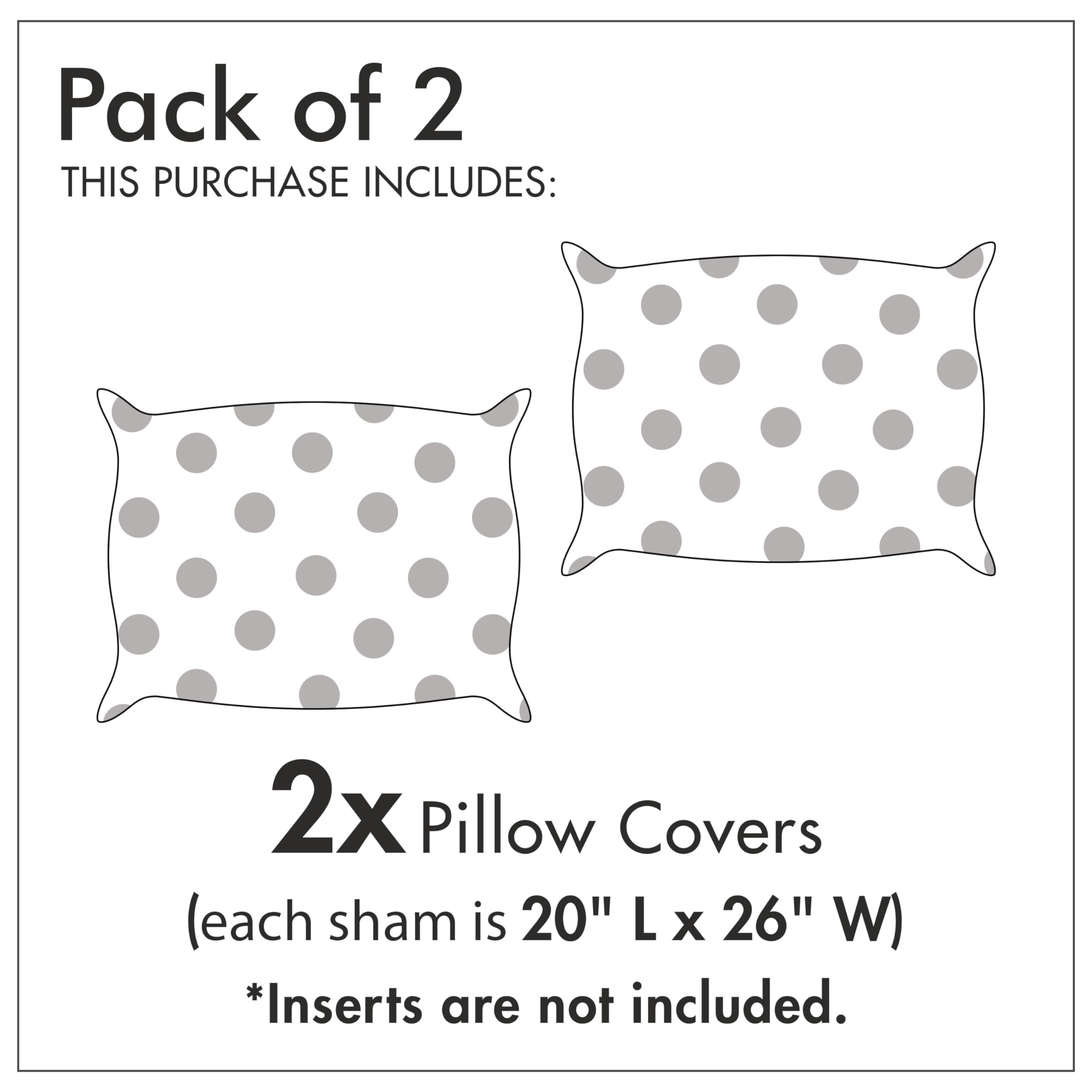Ambesonne YOLO Pillow Sham Set of 2 - Black White & Yellow Grunge Stripes Dots Design - 26