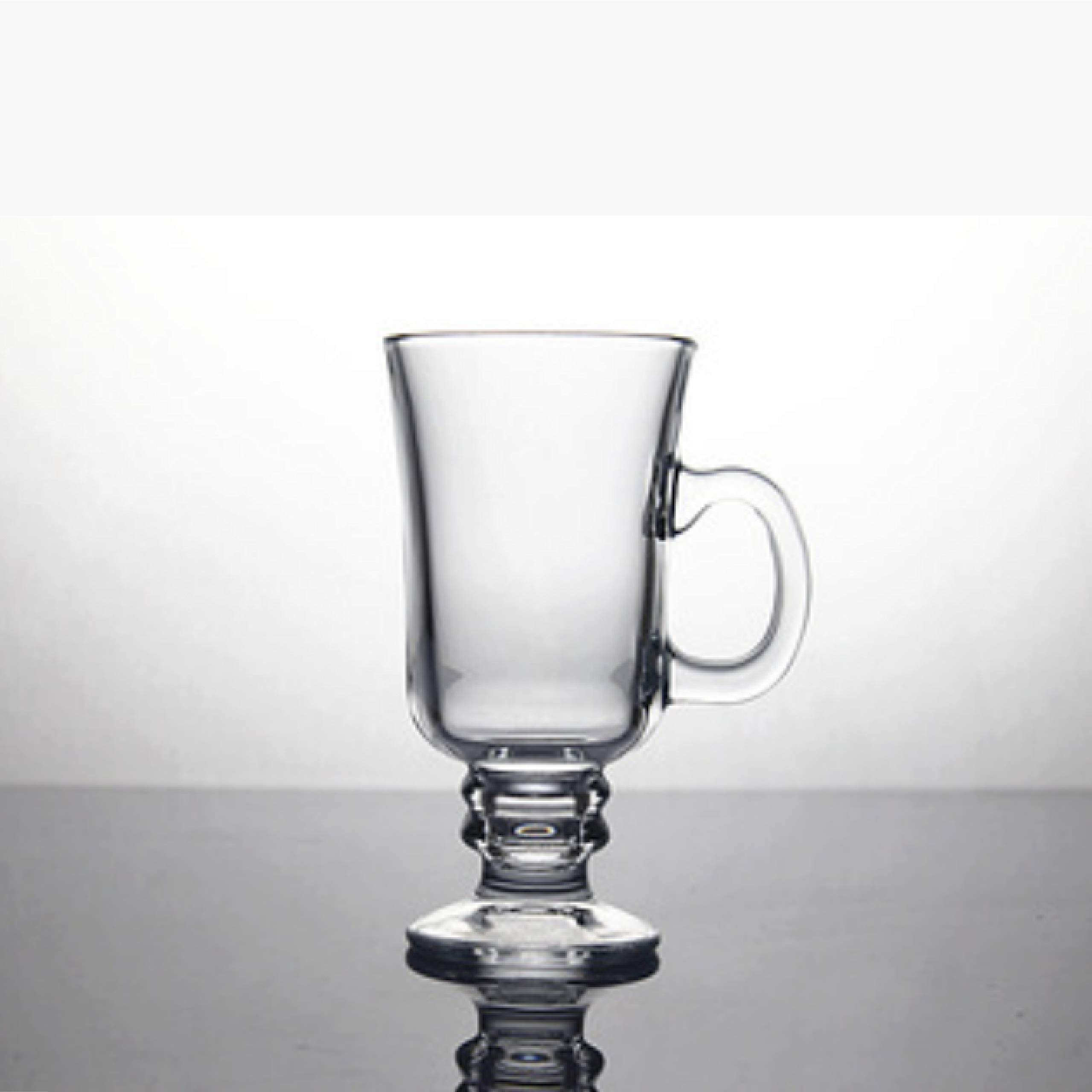Lead-Free Crystal Glass Set for Coffee, Tea & Mulled Wine - 2-Piece Elegant Drinkware for Entertaining & Home Decor