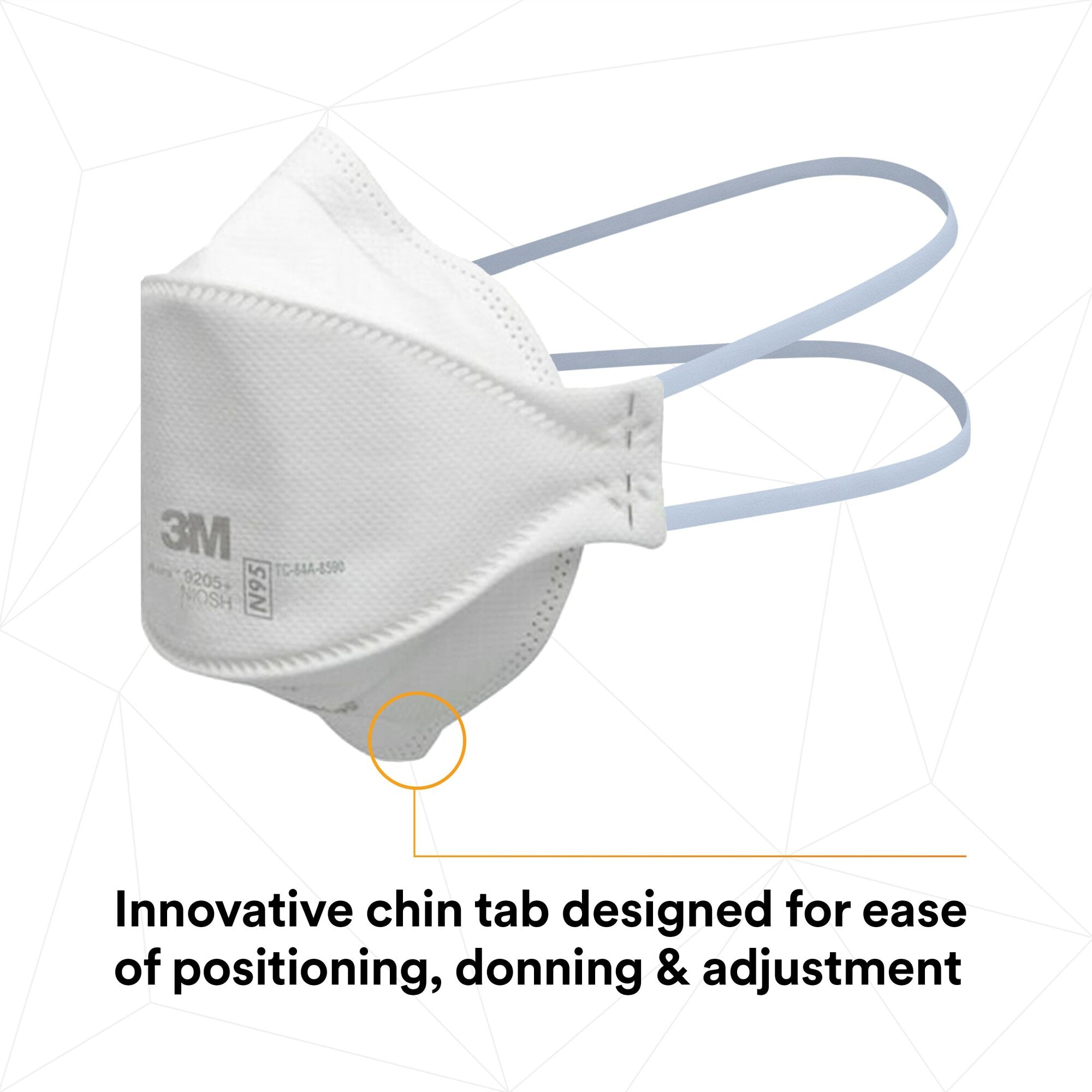 3M Aura Particulate Respirator 9205+ N95 Masks - 20 Pack, NIOSH Certified for Dust, Pollen & Airborne Particles Protection - Ideal for Construction, Woodworking & Home Improvement Projects