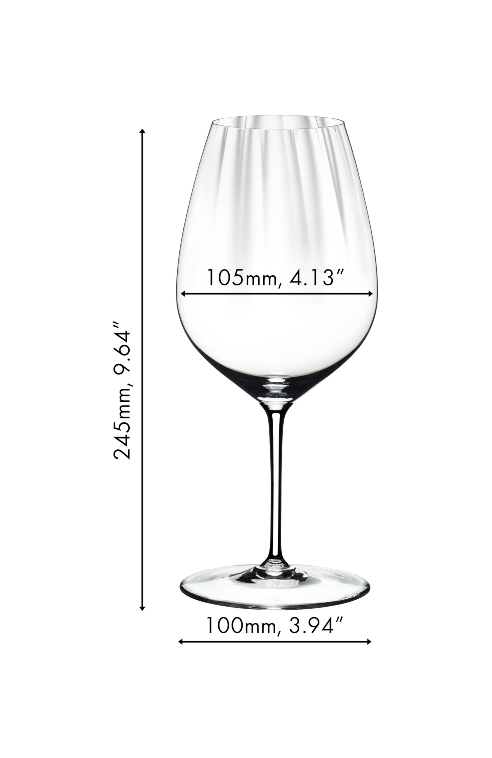 Premium Riedel Performance Cabernet Wine Glasses Set of 2 - Crystal Clear Stemware for Red Wine Tasting & Fine Dining - Perfect for Gifts, Dinner Parties & Wine Enthusiasts