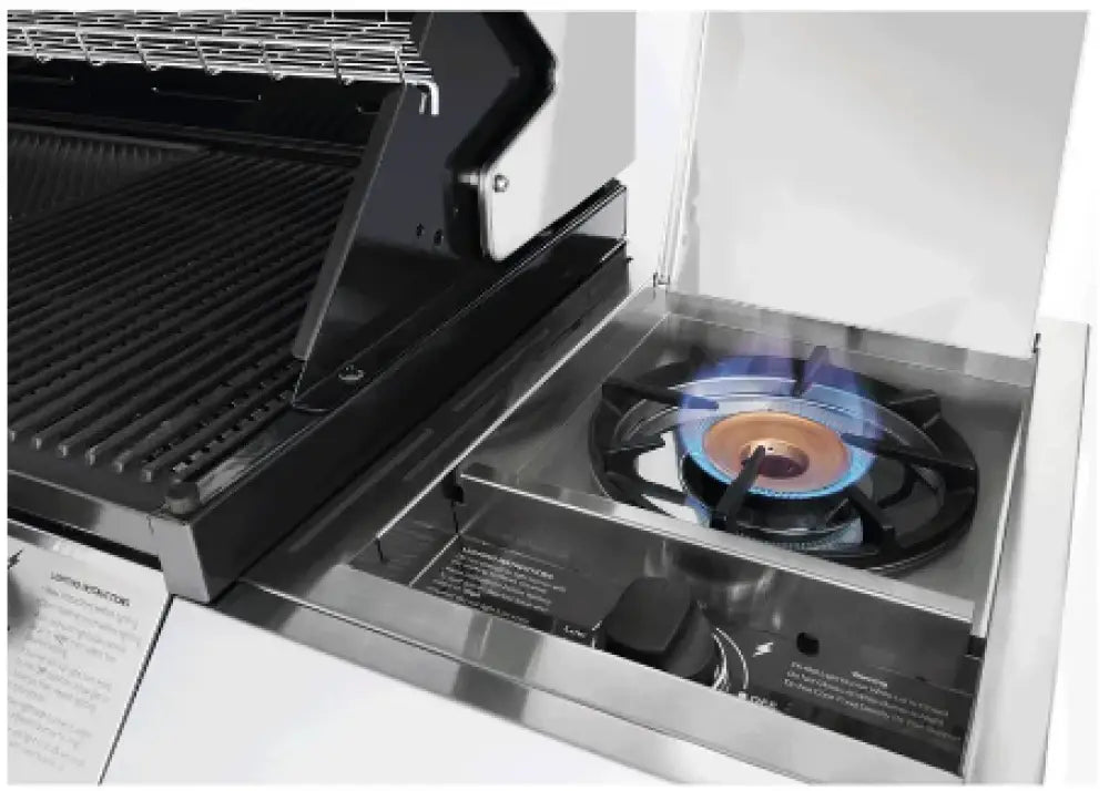 BeefEater BMG1251SB 1200 Series 5-Burner Stainless Steel BBQ Grill with Side Burner & Trolley - Outdoor Gas Grill for Backyard, Patio & Garden Cooking (BBG1250SB/BTR1251SB)
