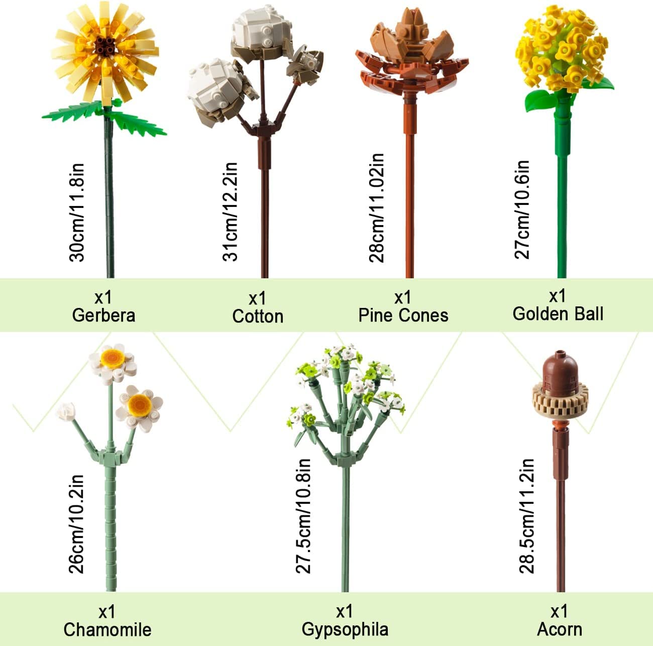 Artificial Flower Building Block Bouquet Kit - 680PCS Botanical Collection for Adults, Compatible with Lego Technic | DIY Home Decor, Gift for Flower Lovers, Creative Building Set for Relaxation