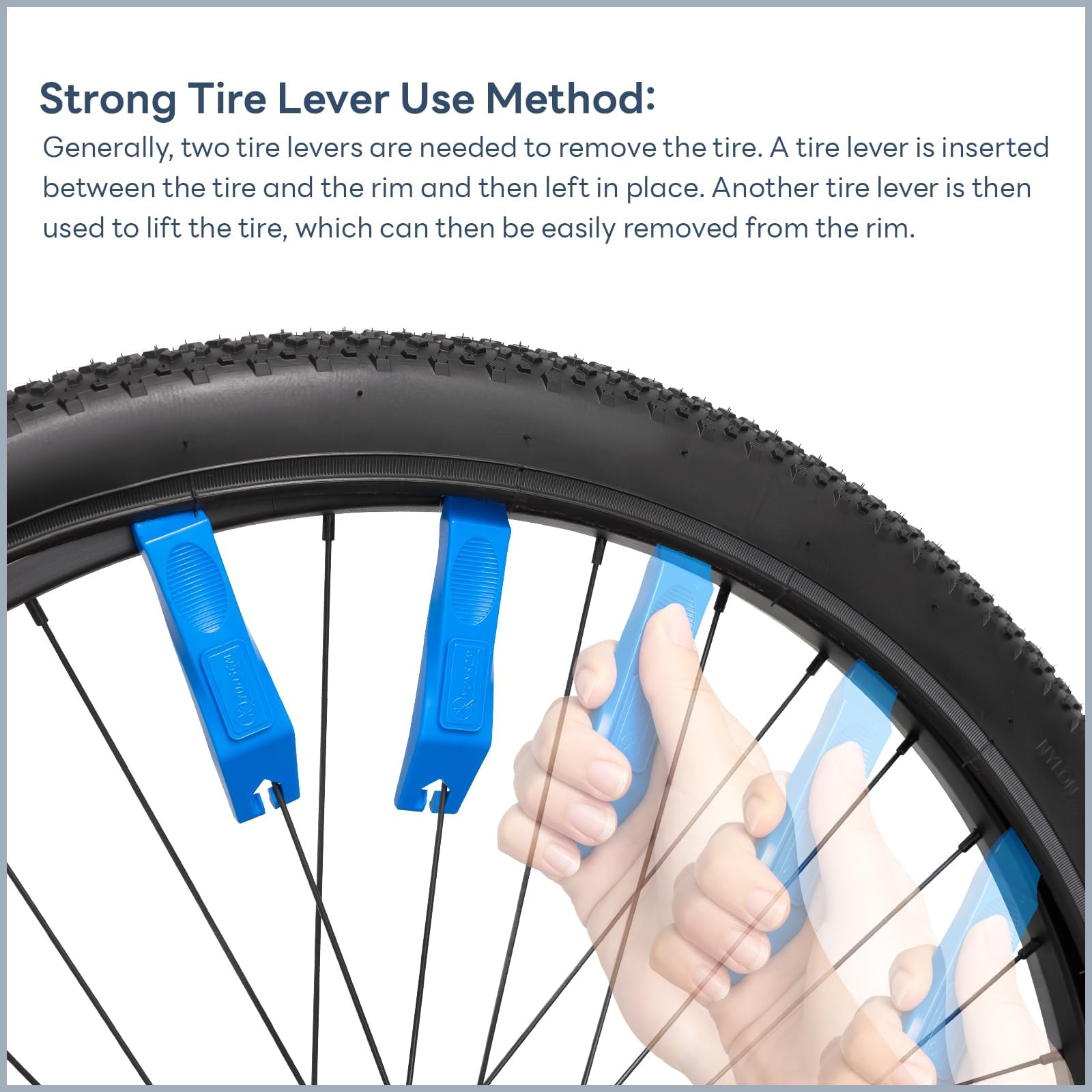 YUNSCM 26x2.35 Mountain Bike Tires - Lightweight Premium ETRTO 60-559 60TPI Nylon Anti-Puncture Tires with 26