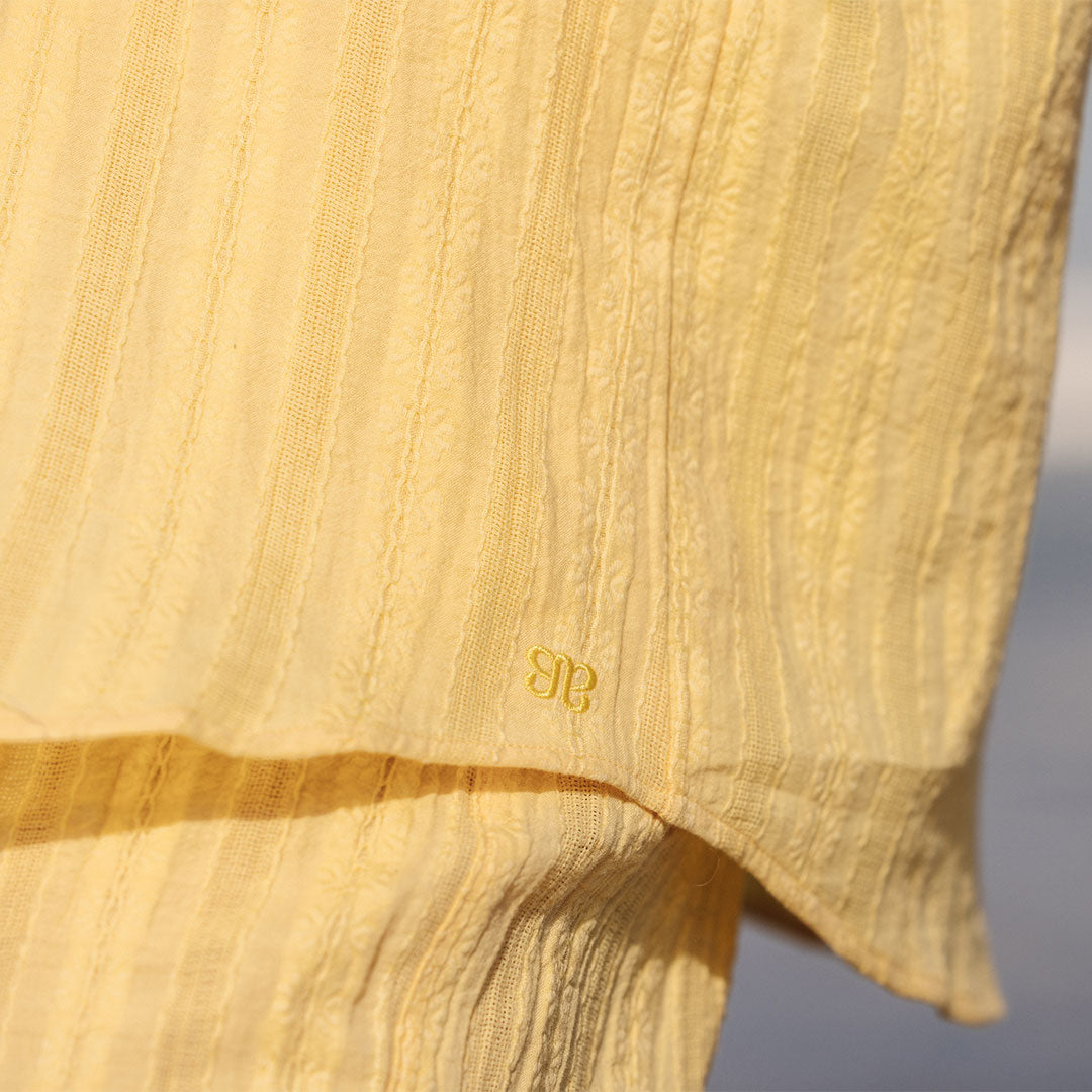 Premium Cabana Shirt in Butter Yellow - Comfortable Beachwear for Men & Women | Perfect for Summer Vacations, Pool Parties and Tropical Getaways