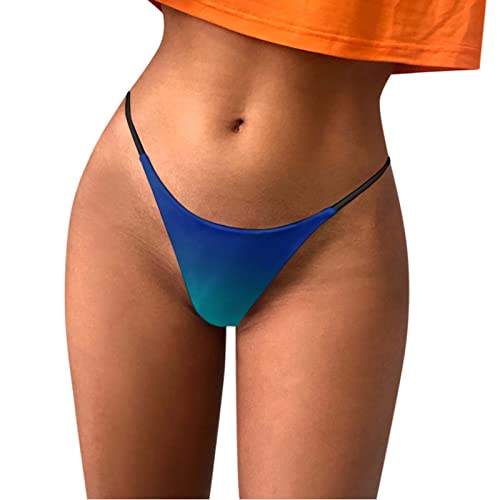 Seamless Cotton Underwear for Women - High Waist Sexy Thong Panties with Fashion Print, Soft Breathable & Comfortable - Perfect for Daily Wear, Workout, Yoga and Lounge
