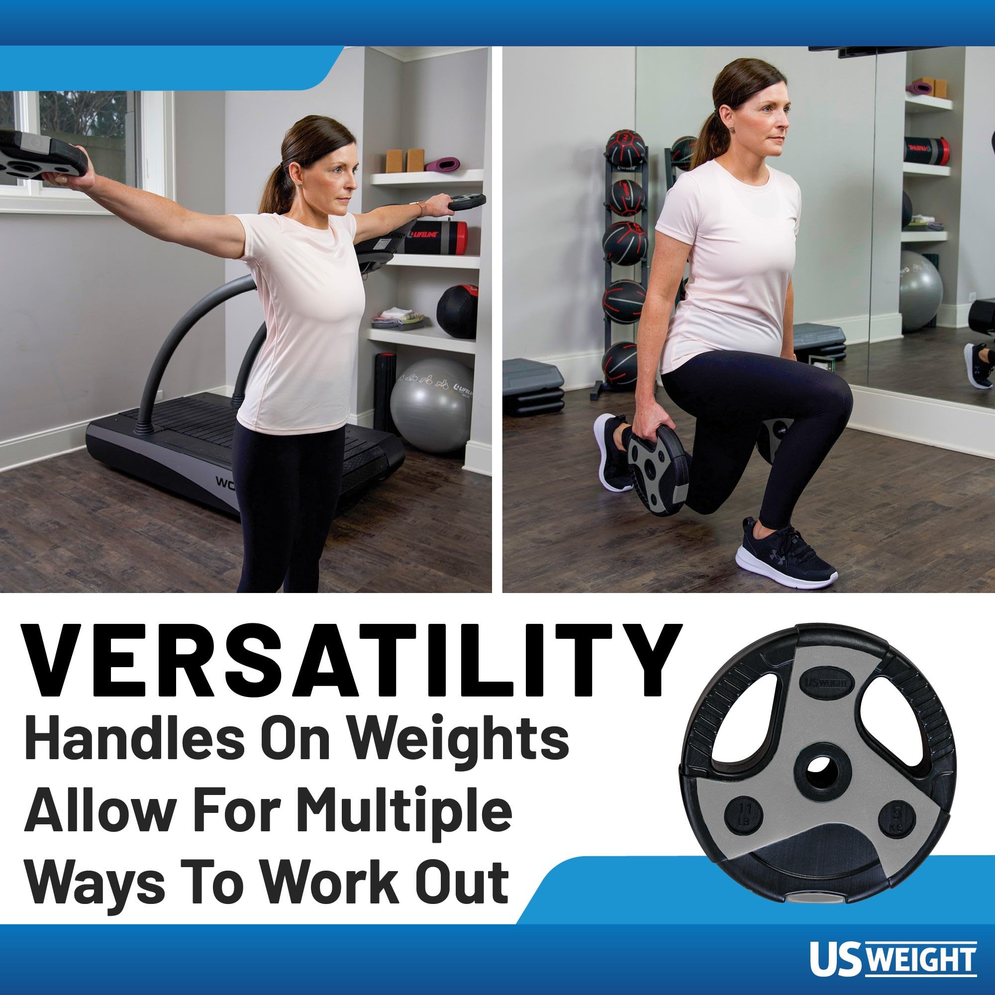 Adjustable Weight Barbell Set for Home Gym - 55