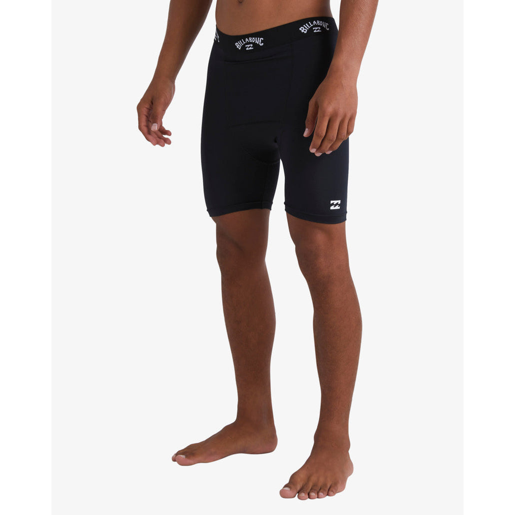 Billabong Men's All Day Compression Surf Shorts - Rash Guard Swim Trunks for Surfing, Swimming & Beach Activities - Black