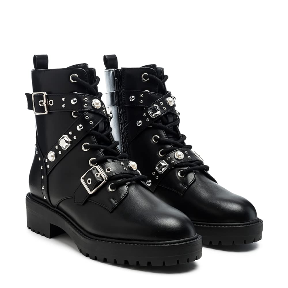 London Rag TUCKER Studded Biker Boots for Women - Stylish Riding & Outfit Pairing