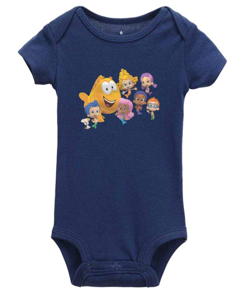 Cute Bubble Guppies Baby Romper - 100% Organic Cotton for Playtime