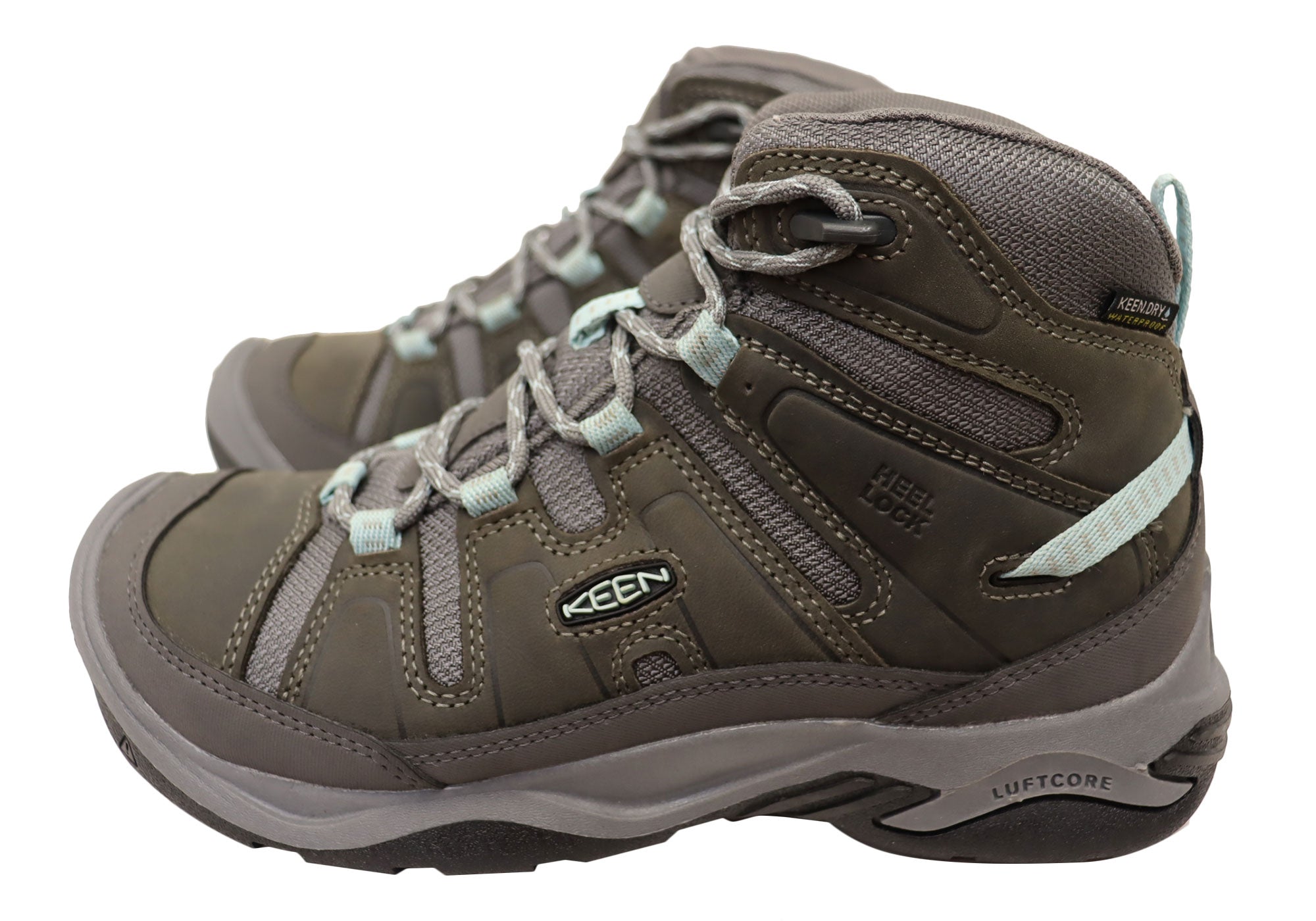 Keen Circadia Mid Waterproof Women's Leather Wide Fit Hiking Boots - Comfortable Outdoor Trekking Shoes for Hiking, Camping & Trail Walking