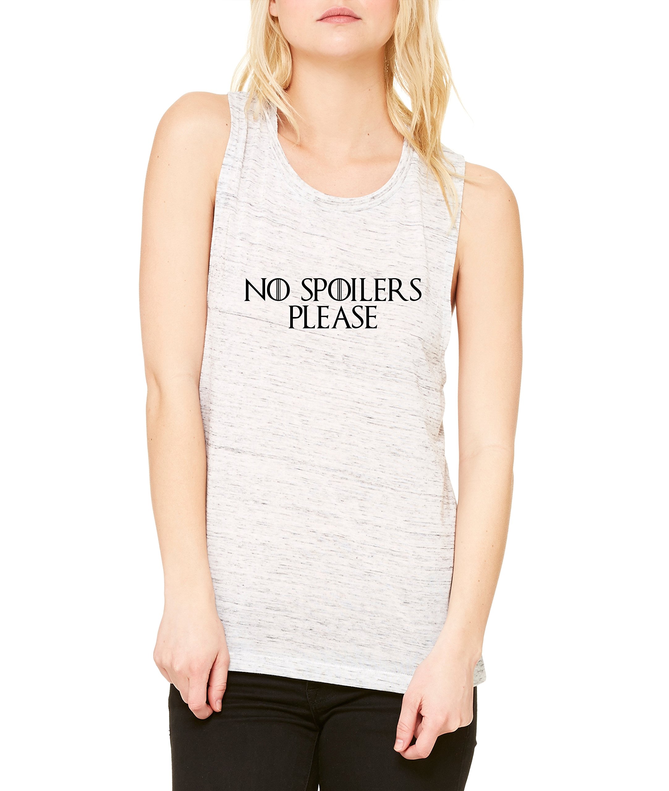 ALLNTRENDS Women's Flowy Muscle Tank Top - Funny Cool Graphic Tee for Gym, Workout & Casual Wear