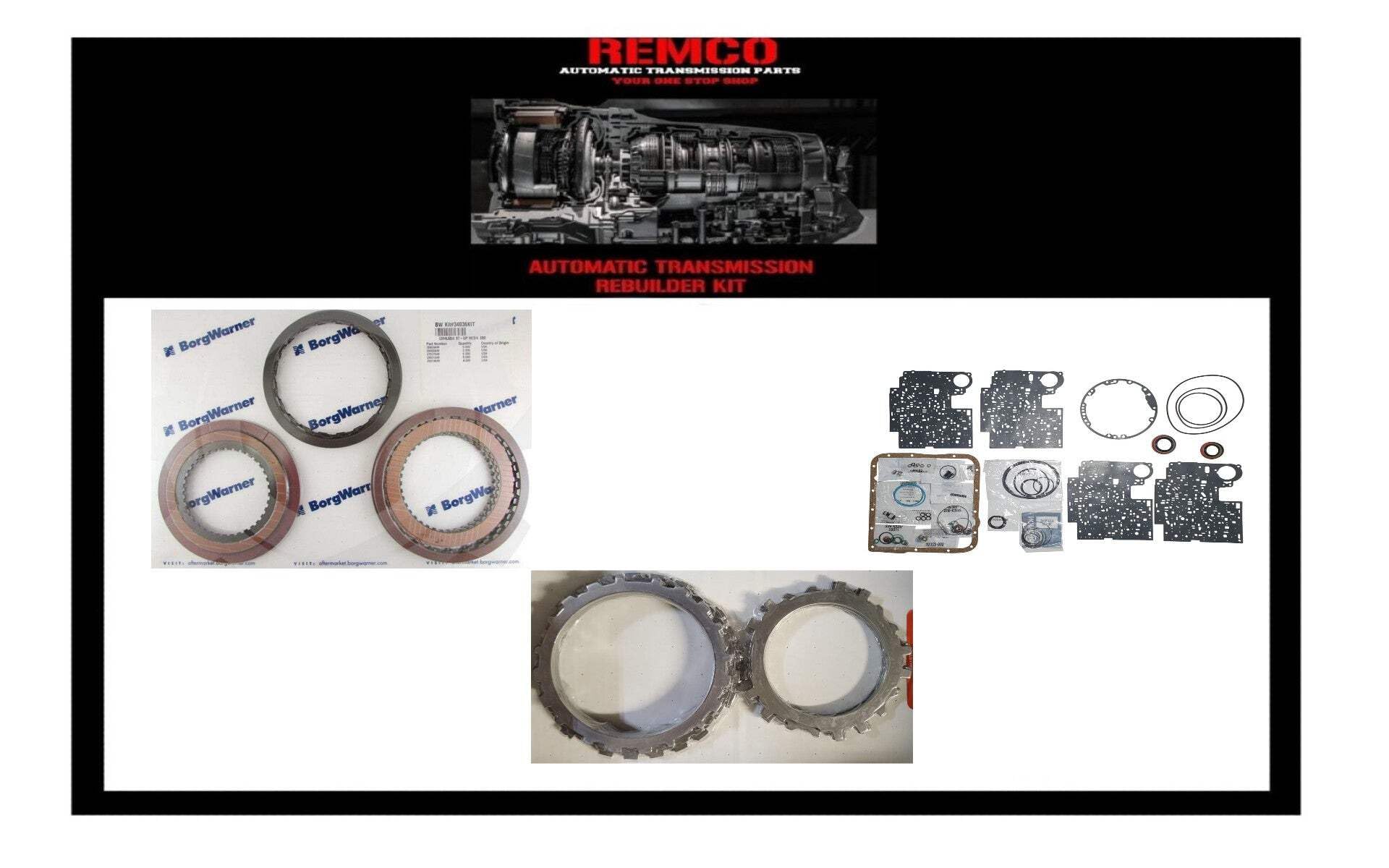 OTSPARTS 4L60E Master Rebuild Kit for 2004 & Newer GM Vehicles - Includes Transtec Overhaul Kit & Borg Warner OE Frictions with Steel Plates | Transmission Repair & Performance Upgrade