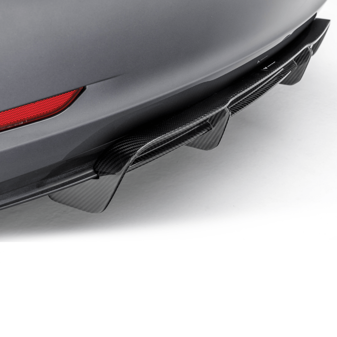 Tesla Model 3 Volta Aero Rear Diffuser - Carbon Fiber Spoiler for Enhanced Aerodynamics & Style - Perfect for Performance Upgrades & Car Shows