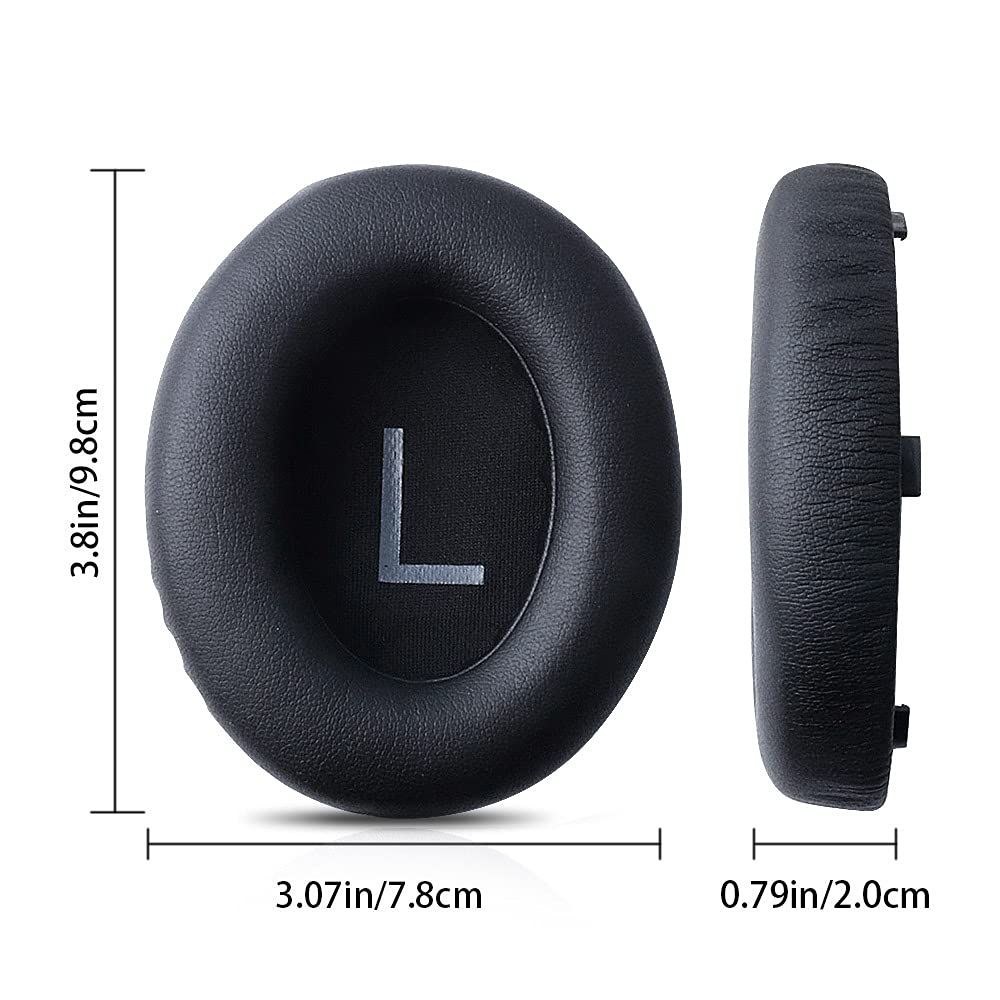 Premium Protein Leather Ear Pads Replacement for Bose Headphones 700/NCH700/NC700 - Noise-Isolating Memory Foam Cushions (Black) - Perfect for Gaming, Music & Office Work