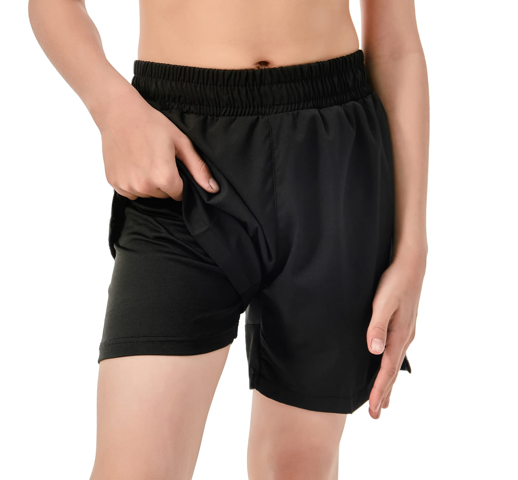 IRELIA Boys Athletic Shorts Quick Dry with Pocket for Sports & Running