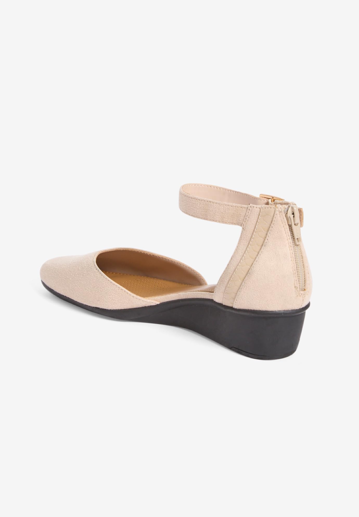 Comfortview Women's Wide Width The Aurelia Wedge Sandals - Comfortable & Stylish Summer Shoes for Walking, Travel & Casual Outings