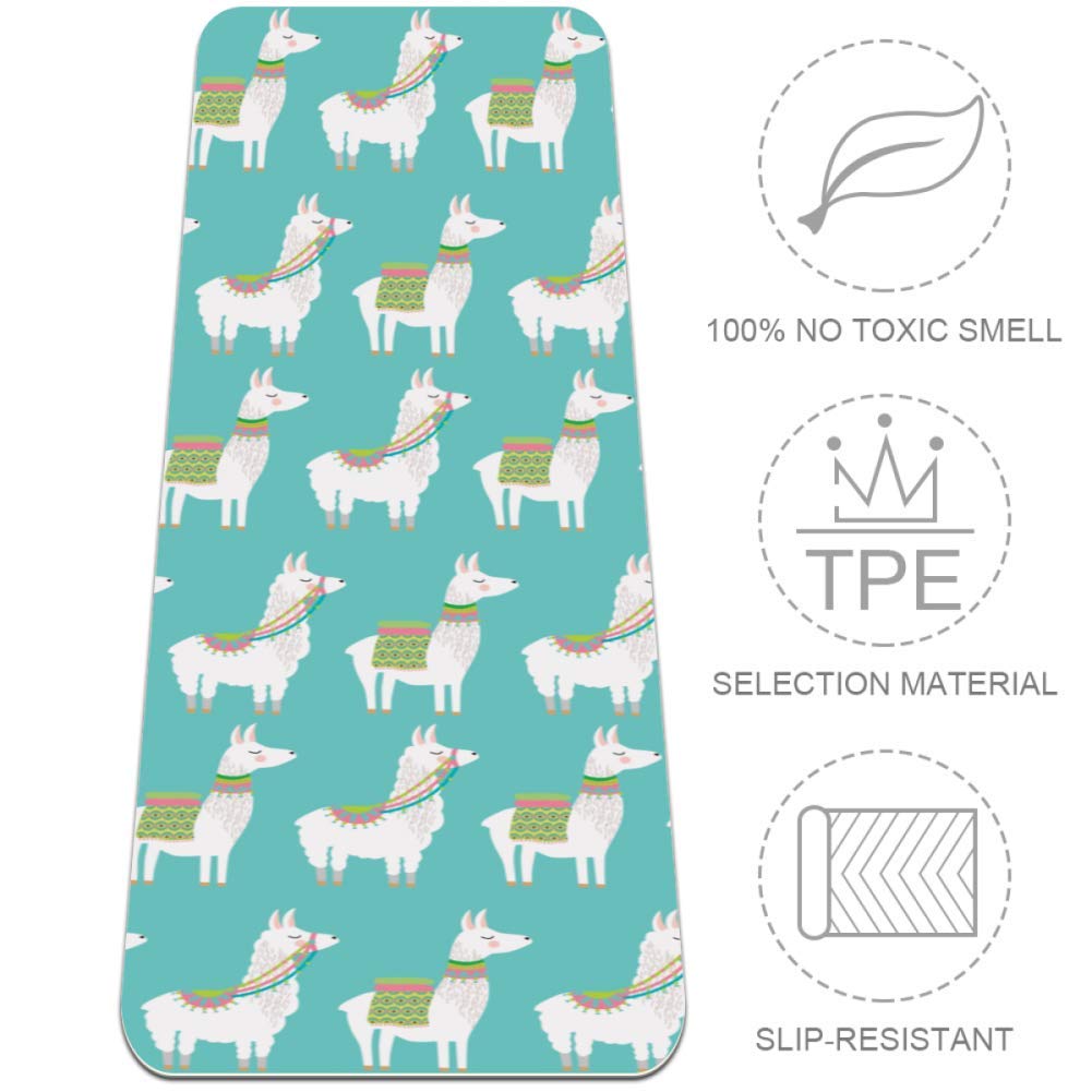 Premium Non-Slip MAPOLO Llama Yoga Mat - 72