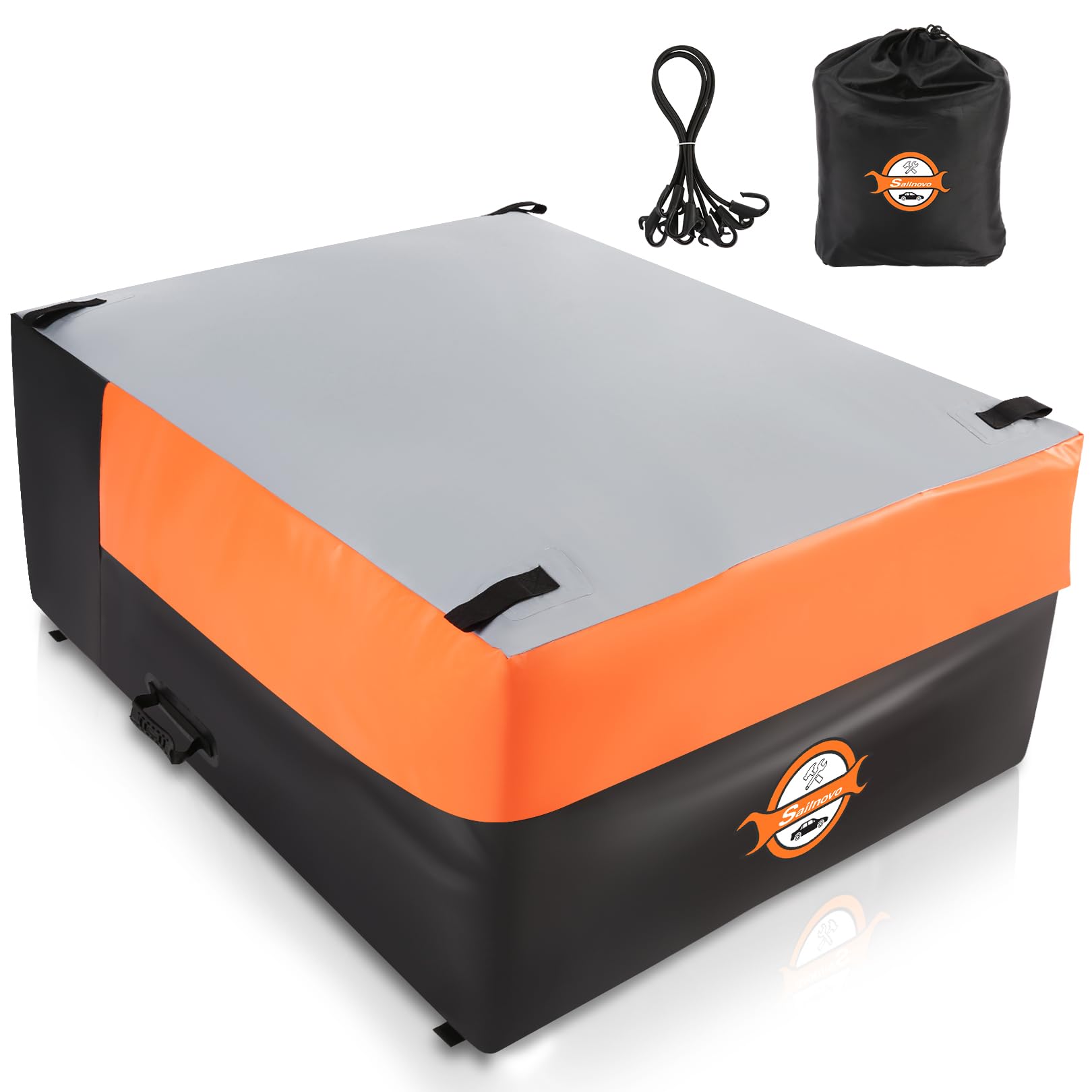 Sailnovo 26 Cubic ft Heavy Duty Waterproof Truck Bed Cargo Bag - Universal Fit for All Truck Sizes with 4 Stretch Cords (50