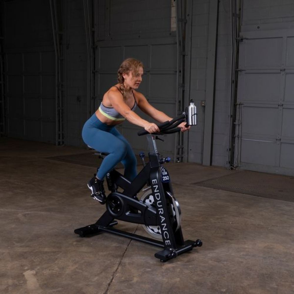 Body Solid ESB250 Endurance Spin Bike - Indoor Cycling Exercise Bike for Home Gym, Cardio Workout & Fitness Training - Perfect for Home Use, Studio & Commercial Gyms