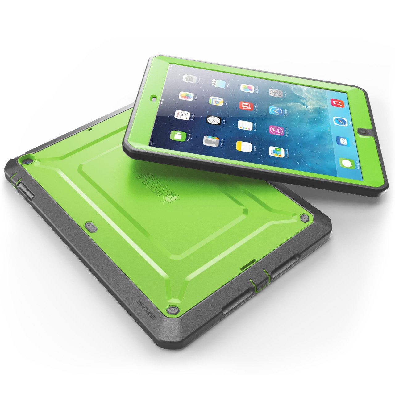 SUPCASE Military-Grade Rugged Case for iPad Air 1st Gen 9.7 Inch - Heavy Duty Full Body Protection with Screen Protector | Anti-Scratch Shockproof Cover | Perfect for Outdoor, Construction & Travel Use (Green)