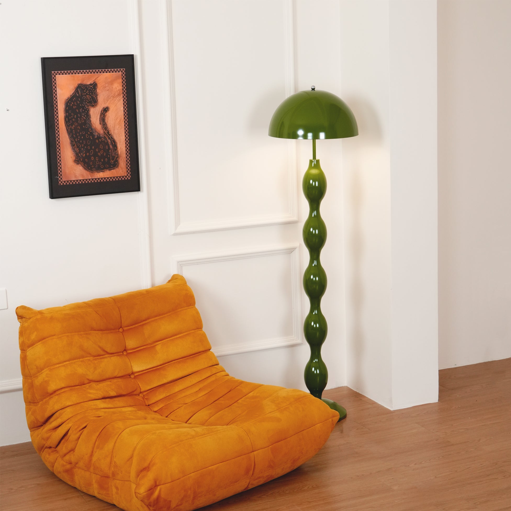 Modern LED Drop Floor Lamp with Adjustable Brightness - Stylish Standing Light for Living Room, Bedroom, or Office - Perfect for Reading, Relaxing, and Ambient Lighting