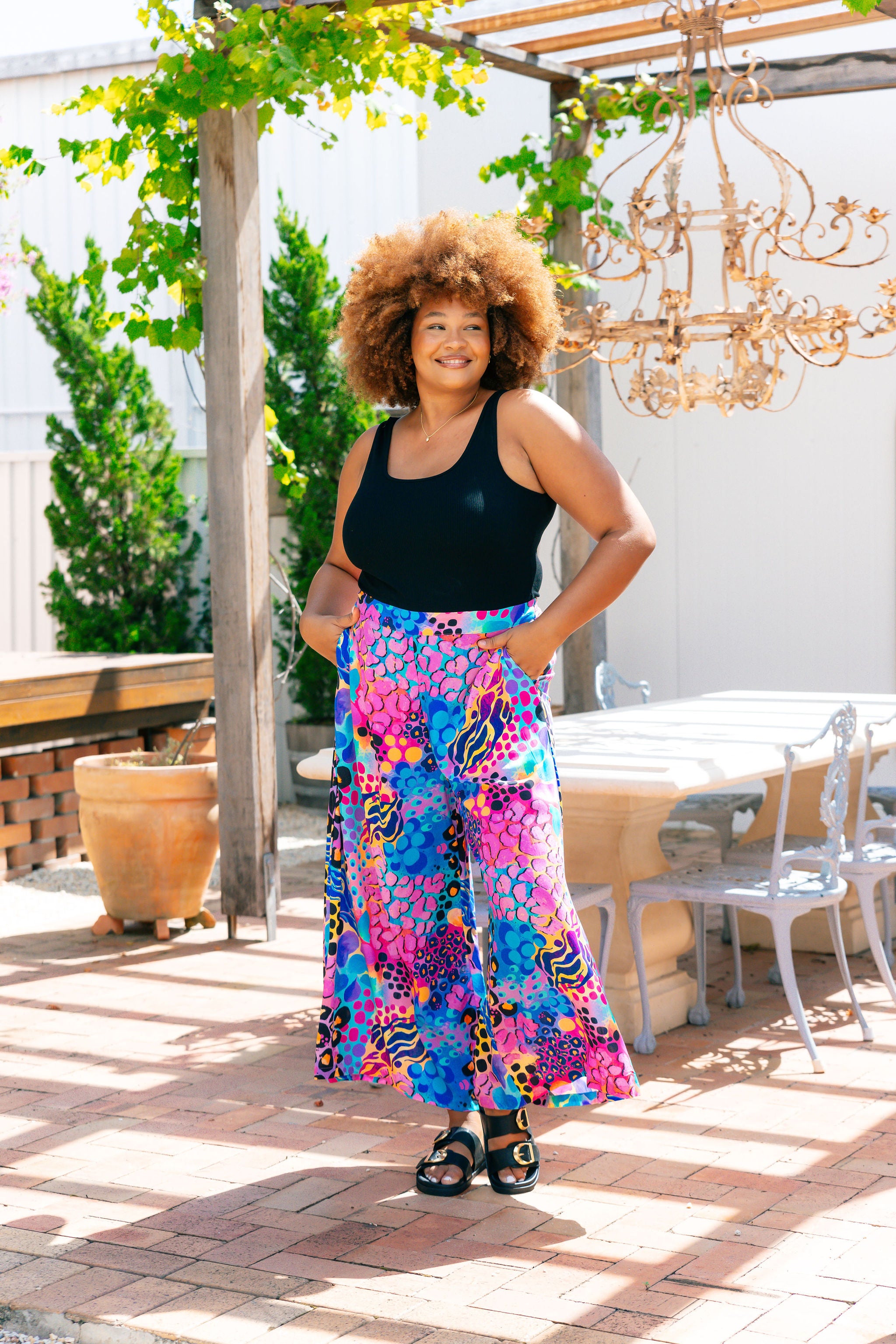 Kasey Rainbow Larsa Pant in Xanadu - Stylish Women's High-Waisted Trousers for Office, Party & Casual Wear