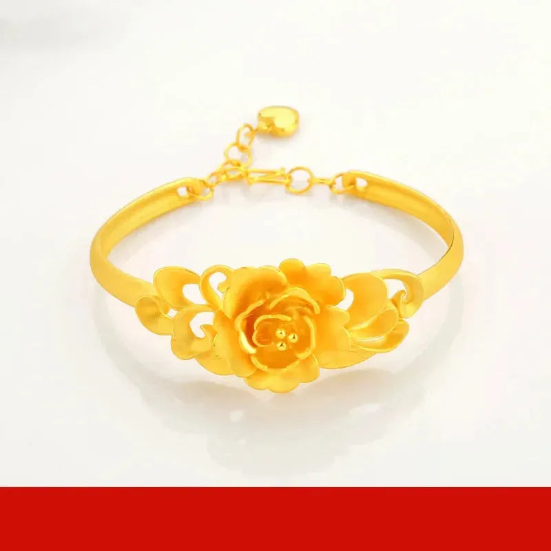 24K Pure Gold Bracelet 999 Solid Gold Bangle - Elegant Butterfly Design, Classic & Trendy Jewelry for Women | Perfect Gift for Anniversary, Birthday & Special Occasions