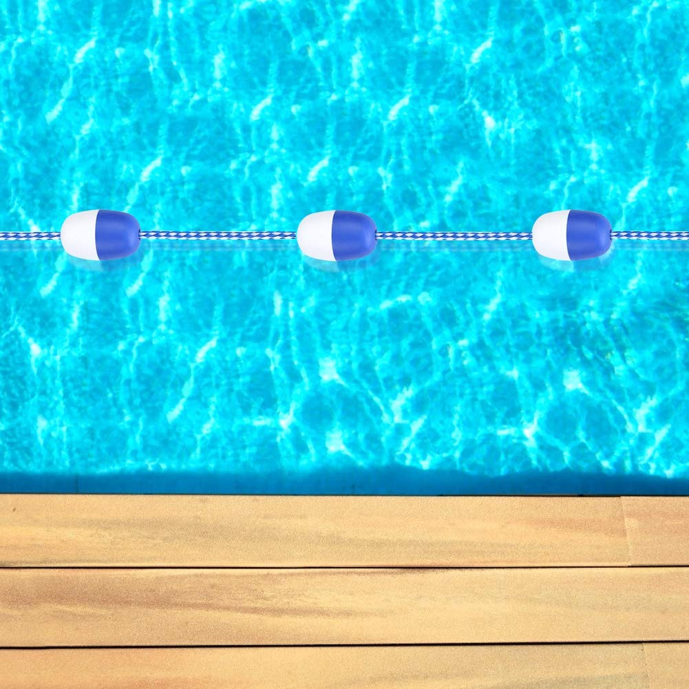 Pool Lane Line - 5m Floating Safety Rope with 11 Buoy Balls for Swimming Pool, Gym & Home Use | Durable Swim Lane Divider for Recreation, Competition & Water Safety