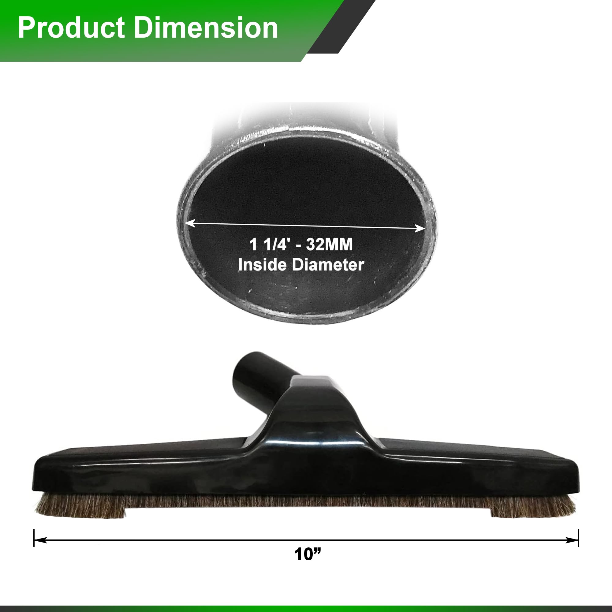 Upgraded Universal Vacuum Floor Brush - 10