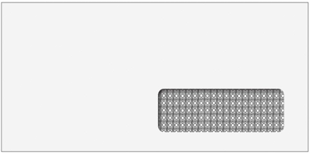EGPChecks Single Window Envelope with Right Side Window - Pack of 500 Security Lined Envelopes with Moisture Seal | Ideal for Business Checks, Invoices & Mailing Documents