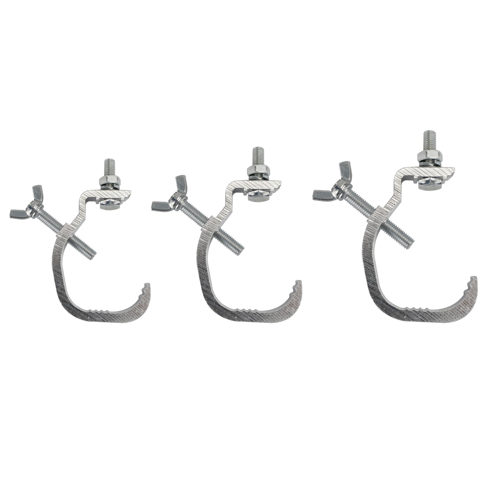 1/5/10Pcs Heavy Duty Aluminum Stage Light Truss Clamps - 30mm to 55mm OD Tube Hanging Hooks for DJ Lighting, Concert Rigging & Event Equipment - Perfect for Stage Shows, Wedding Decorations & Theater Productions