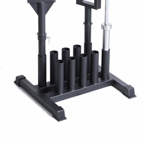 XM Fitness Vertical 10 Bar Storage Rack - Heavy Duty Barbell Holder for Home Gym, Weightlifting Equipment Organizer - Perfect for Garage, Basement & CrossFit Training Spaces
