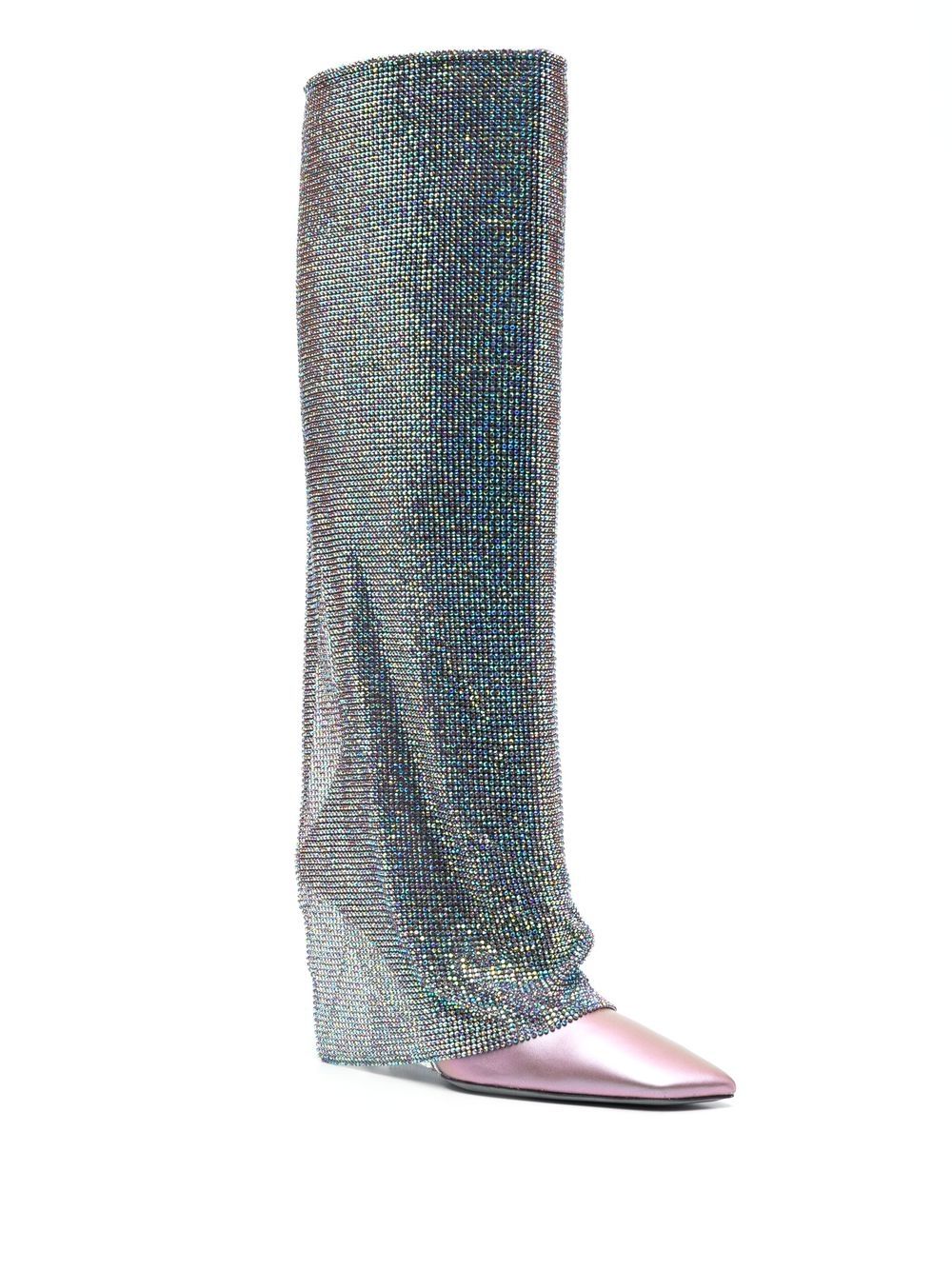 Benedetta Bruzziches Women's Blue Leather Boots - Stylish & Comfortable for Casual Outings & Evening Events