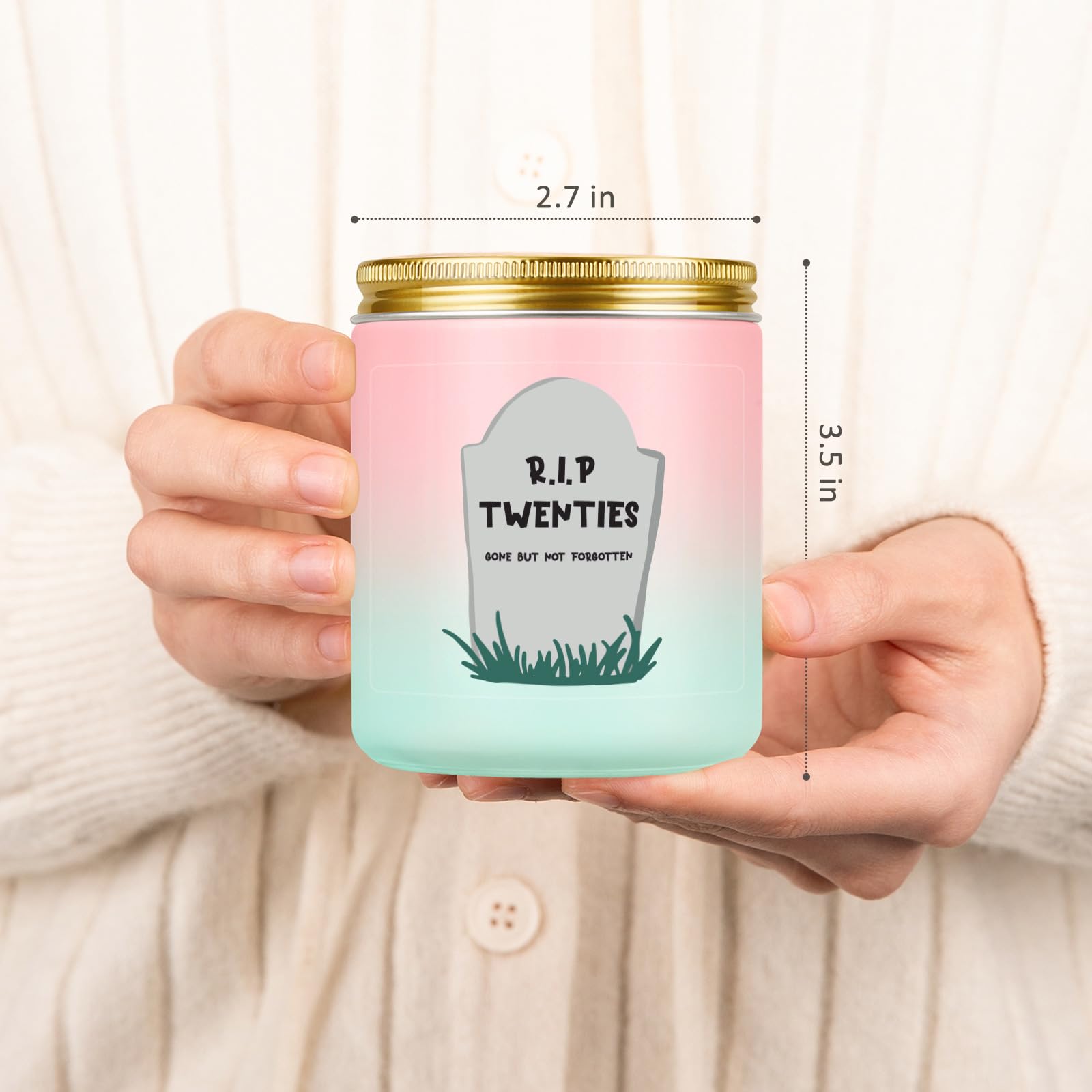 LEADO 30th Birthday Candle - Elegant 30 Year Old Birthday Gifts for Women & Men - Perfect 1995 30th Birthday Present for Her, Him, Sister or Friends - Happy Thirtieth Celebration Candle - Great for Birthday Parties, Milestone Celebrations & Surprise Gifts