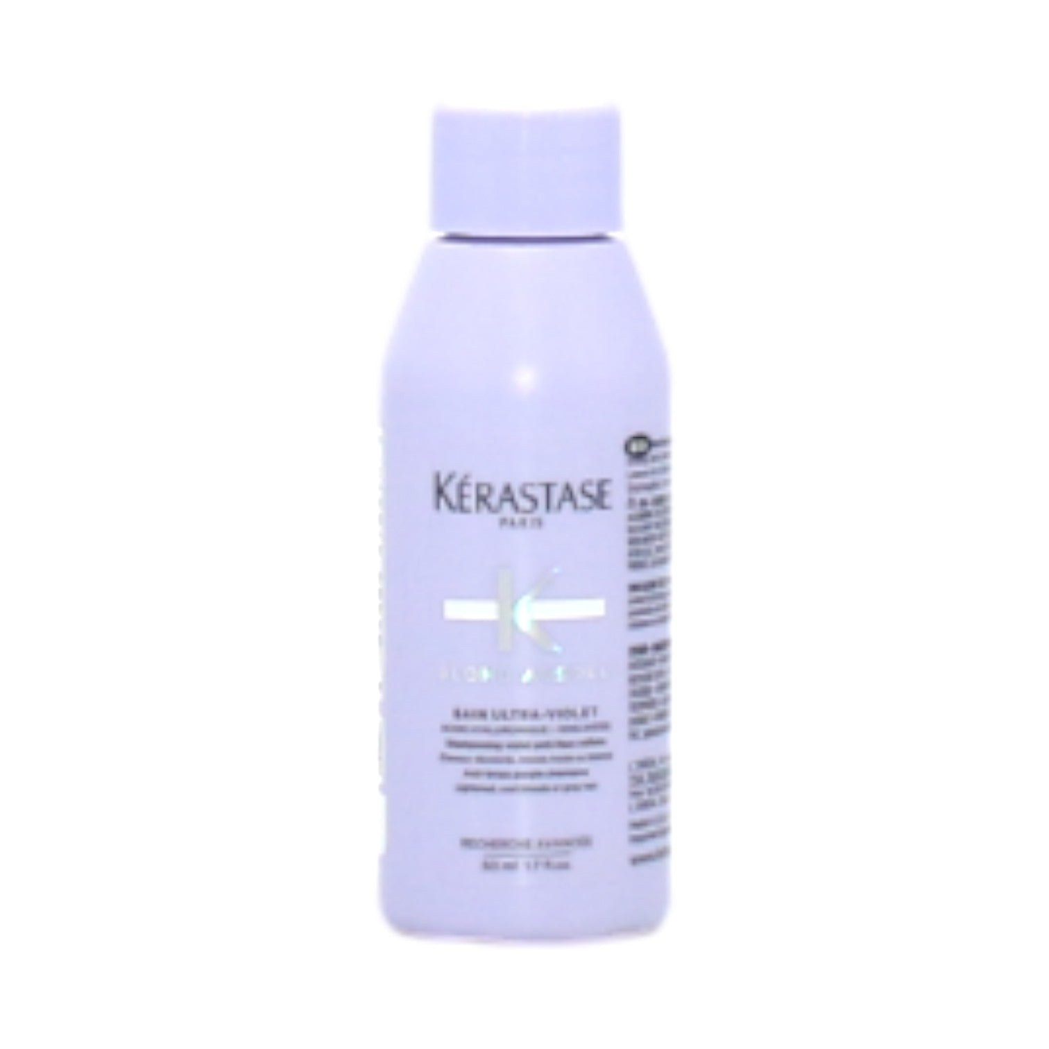 Kerastase Blond Absolu Bain Ultra Violet Anti-Brass Purple Shampoo 1.7 oz - Tones & Brightens Blonde Hair for Salon-Quality Results at Home