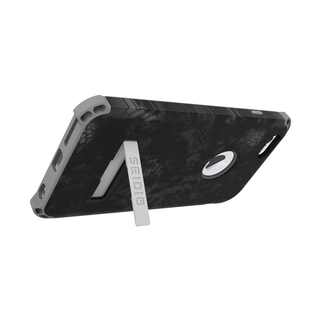 Durable Dilex Shockproof Case with Metal Kickstand for iPhone 6 Plus/iPhone 6s Plus - Kryptek Typhon Camo Design | Perfect for Outdoor Adventures & Daily Protection